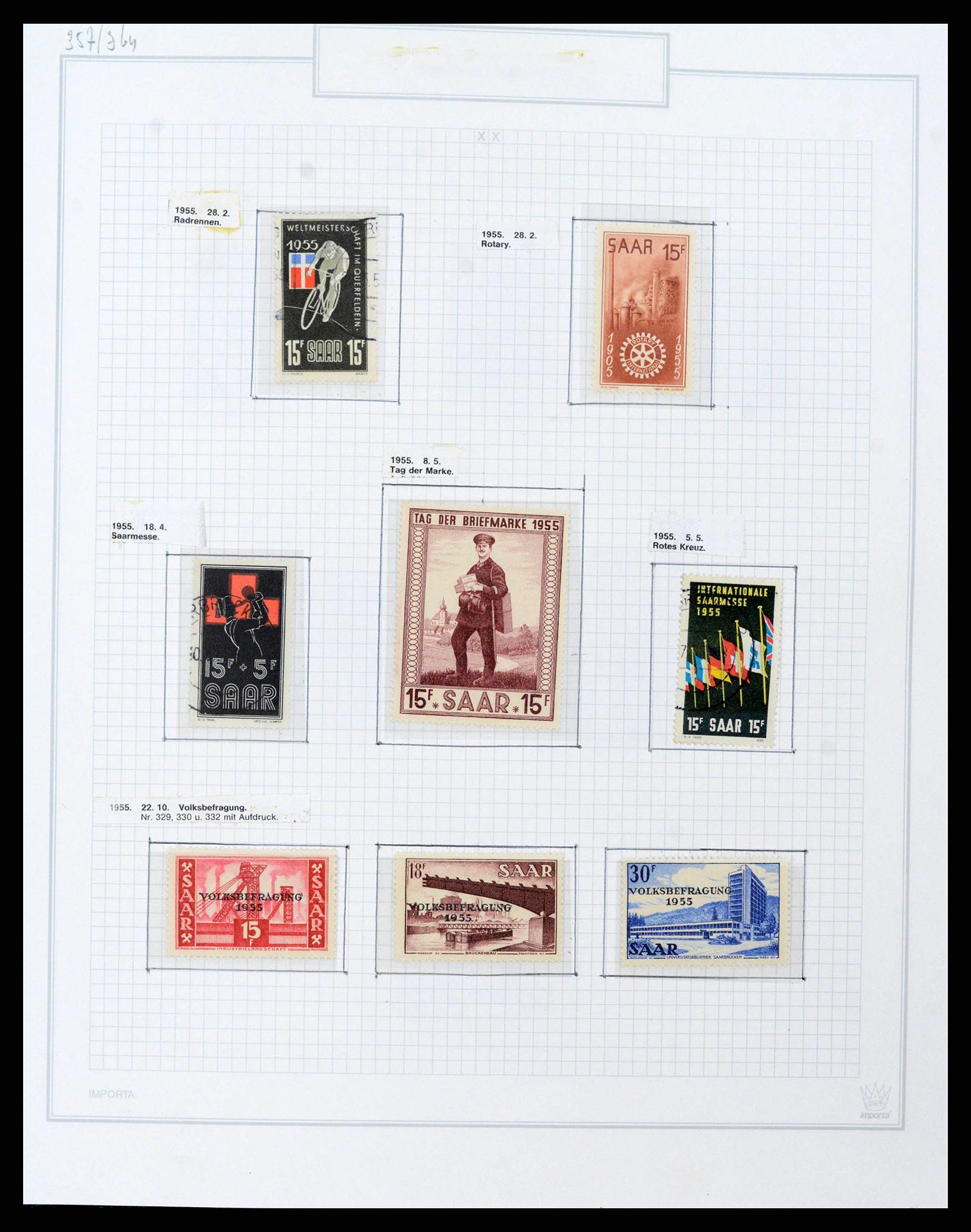 38469 0115 - Stamp collection 38469 German territories 1920-1959.