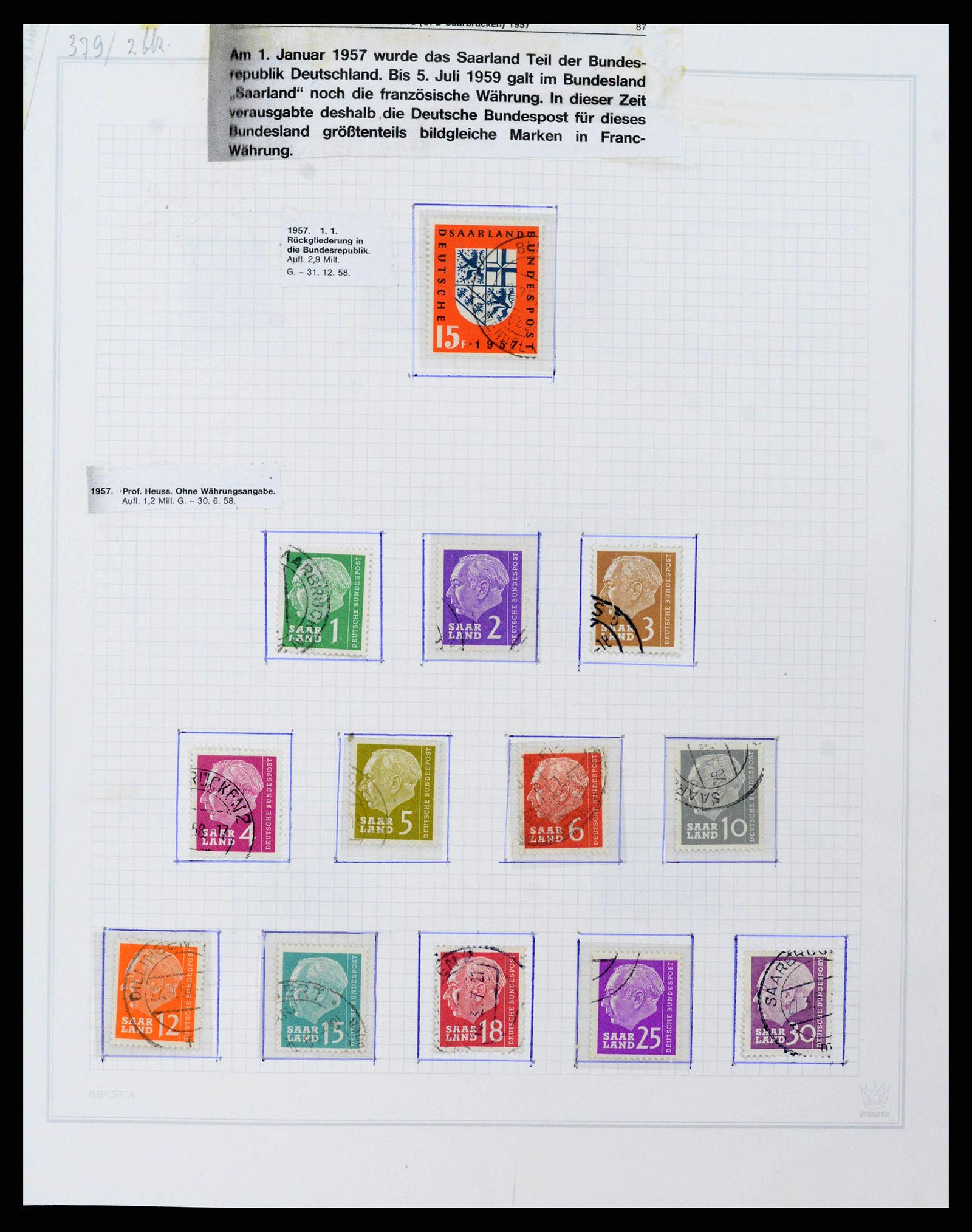 38469 0118 - Stamp collection 38469 German territories 1920-1959.