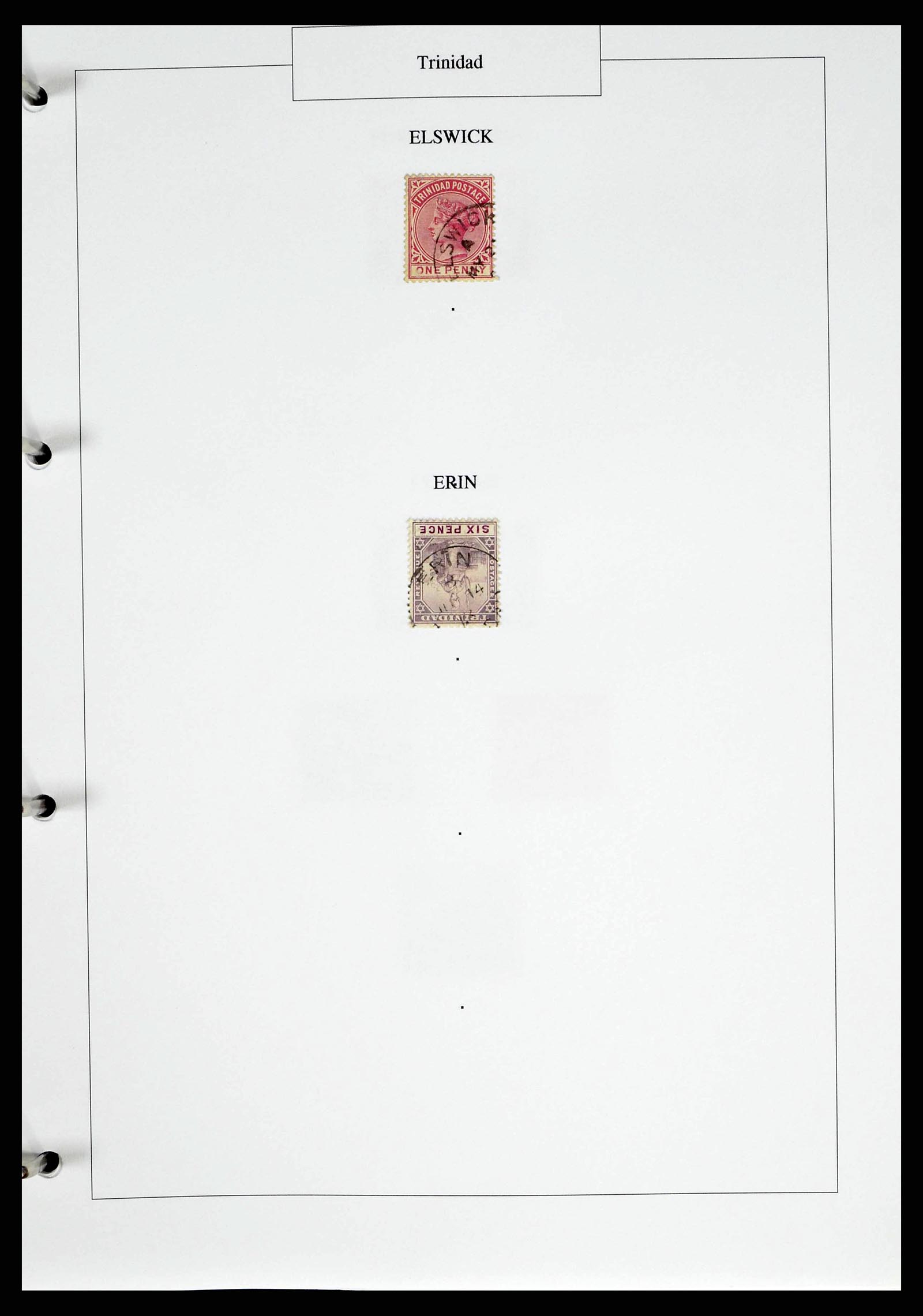 38481 0026 - Postzegelverzameling 38481 Trinidad en Tobago stempels 1859-1960.