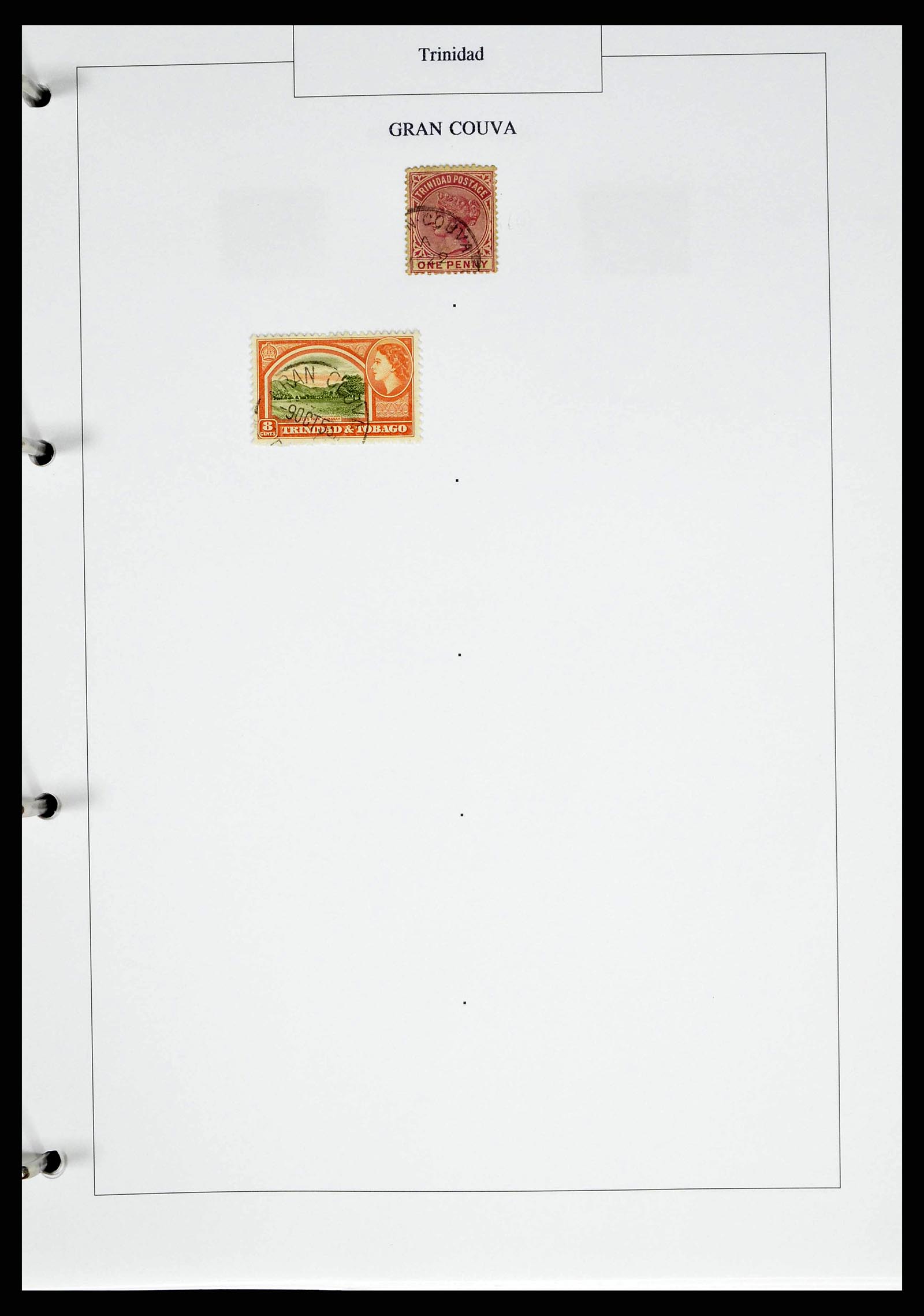 38481 0028 - Postzegelverzameling 38481 Trinidad en Tobago stempels 1859-1960.