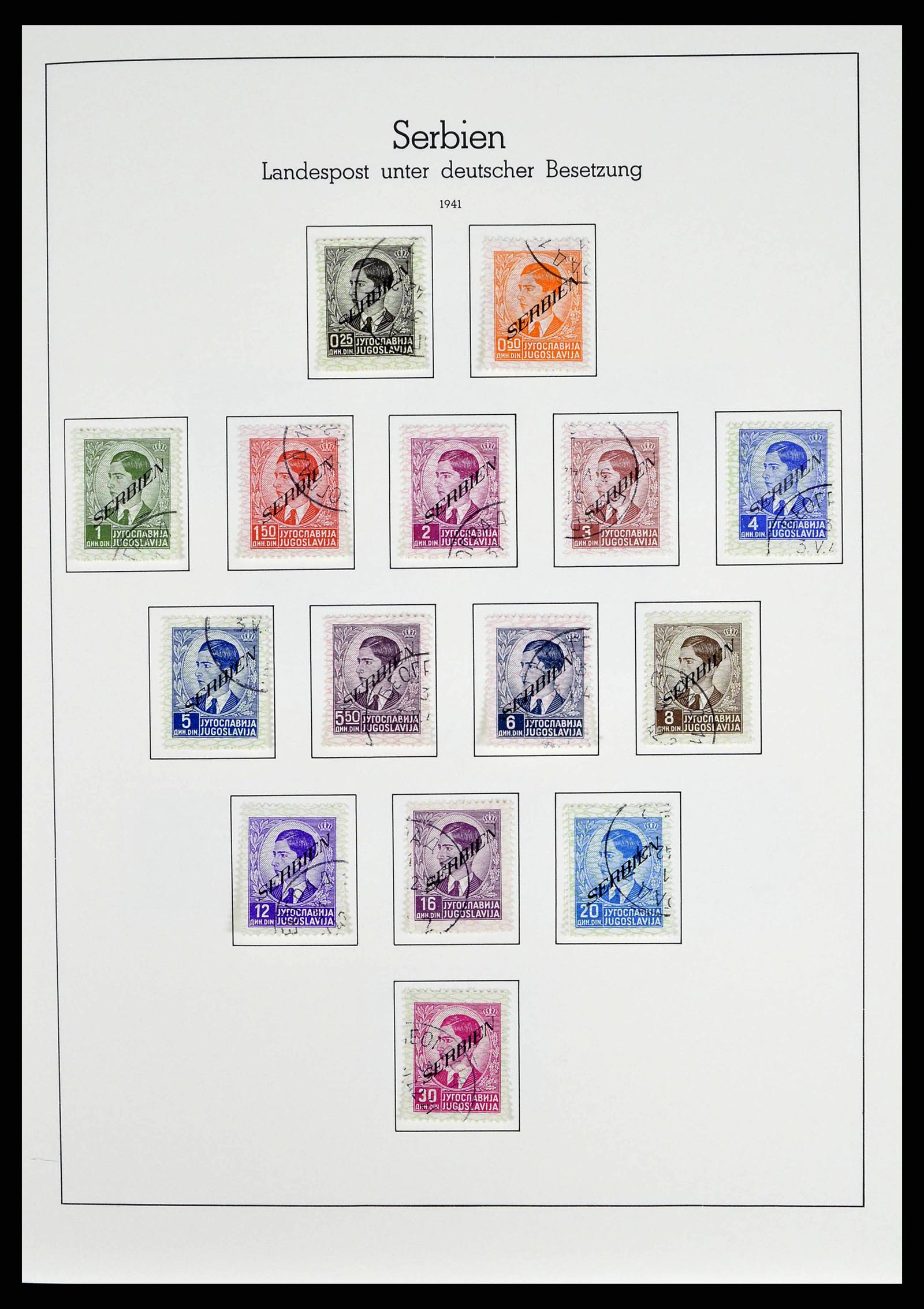 38501 0074 - Postzegelverzameling 38501 Duitse gebieden en bezettingen 1920-1945.