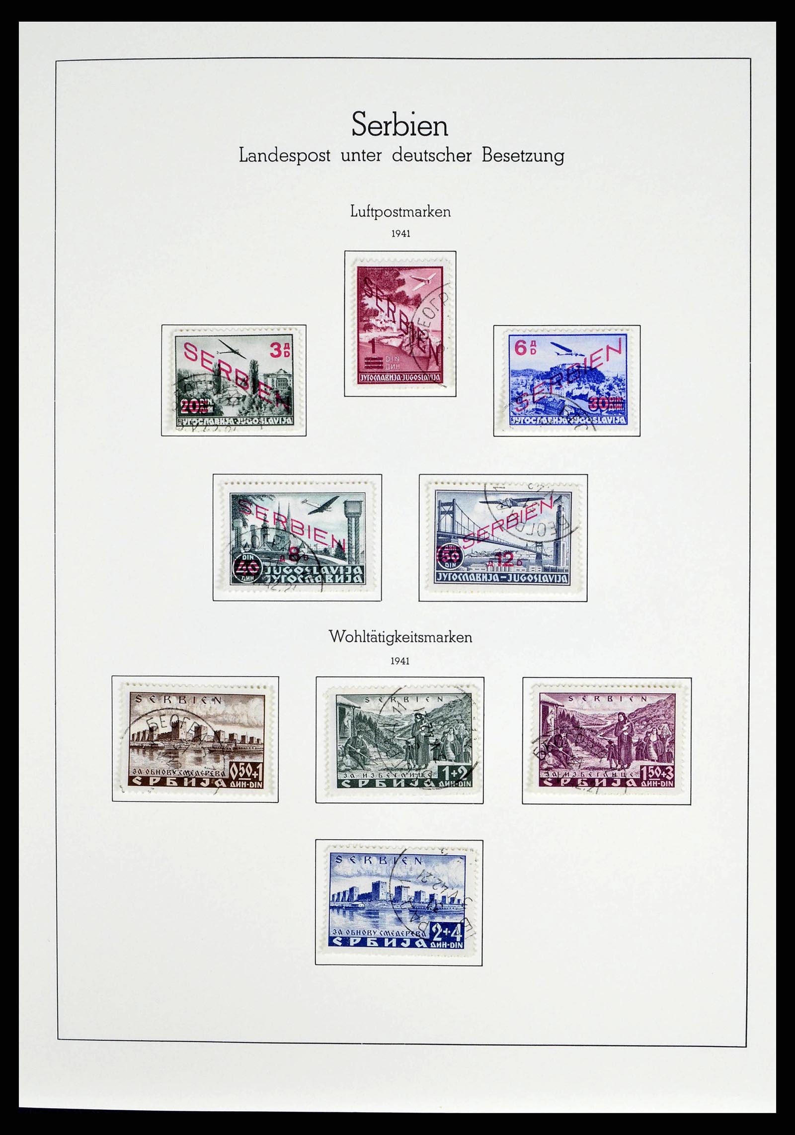 38501 0075 - Postzegelverzameling 38501 Duitse gebieden en bezettingen 1920-1945.