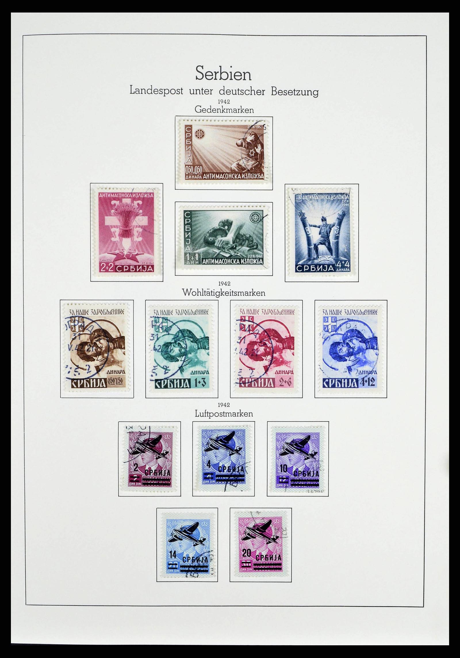 38501 0079 - Postzegelverzameling 38501 Duitse gebieden en bezettingen 1920-1945.