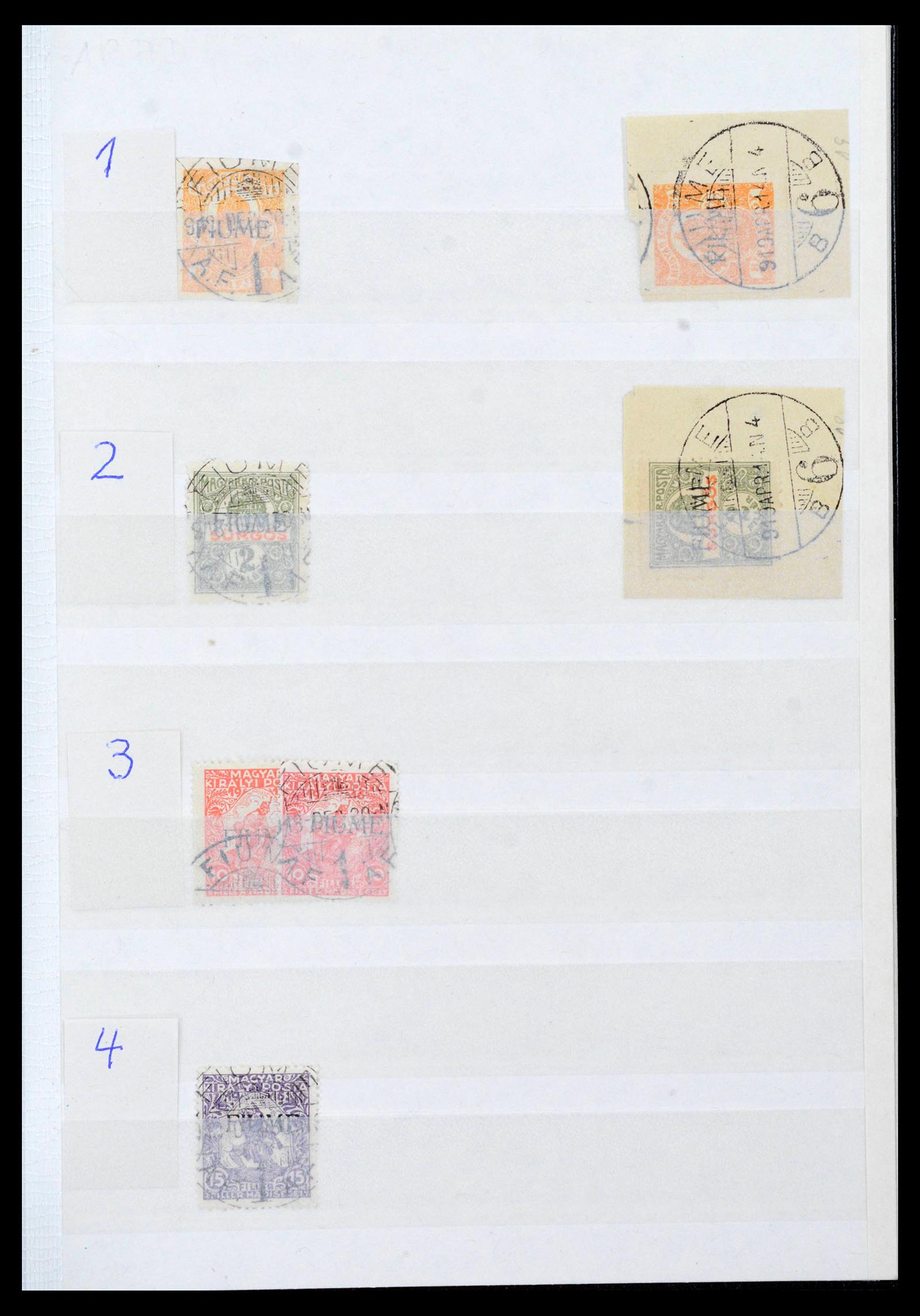 38506 0061 - Postzegelverzameling 38506 Fiume 1920-1924.