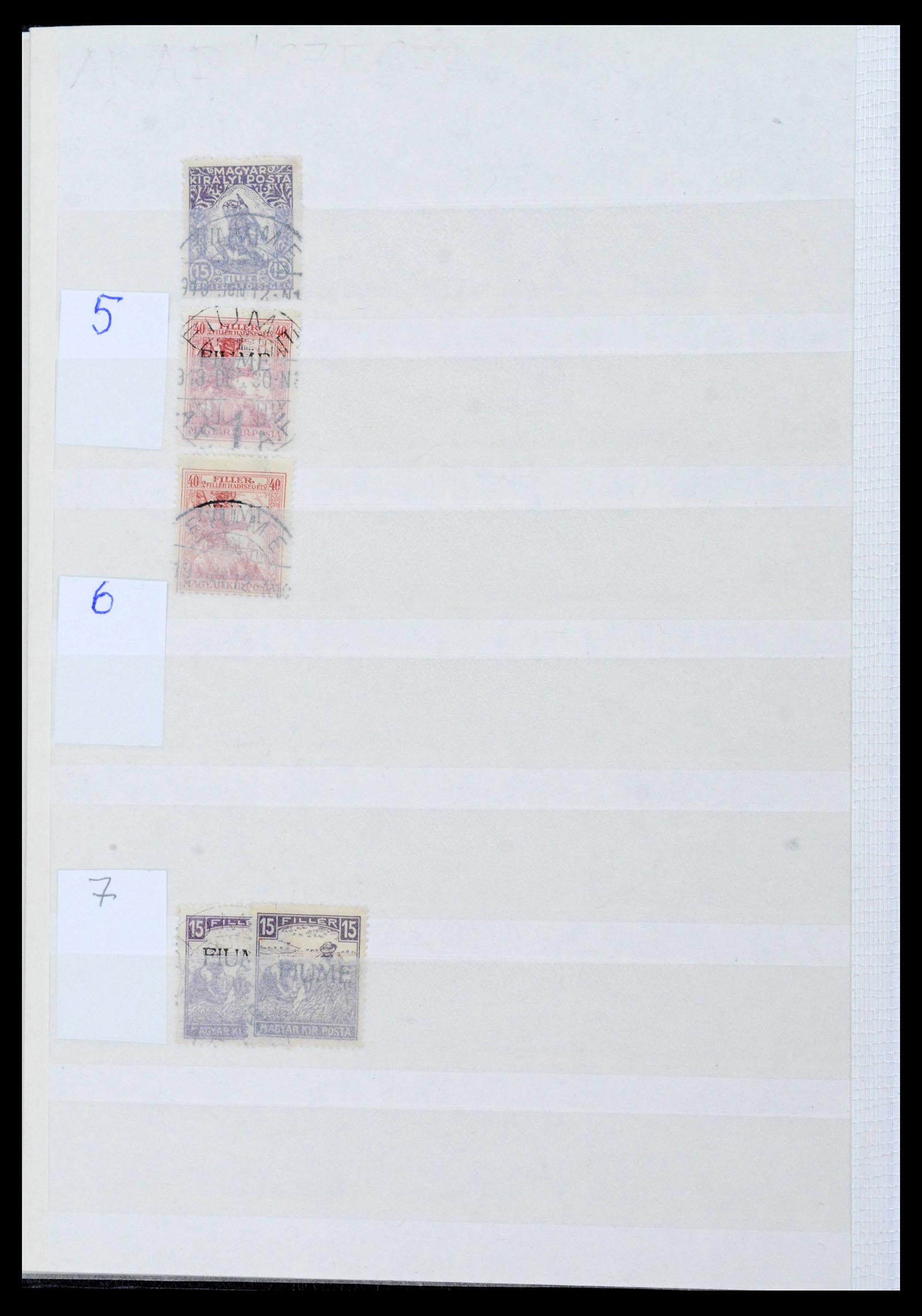 38506 0062 - Postzegelverzameling 38506 Fiume 1920-1924.