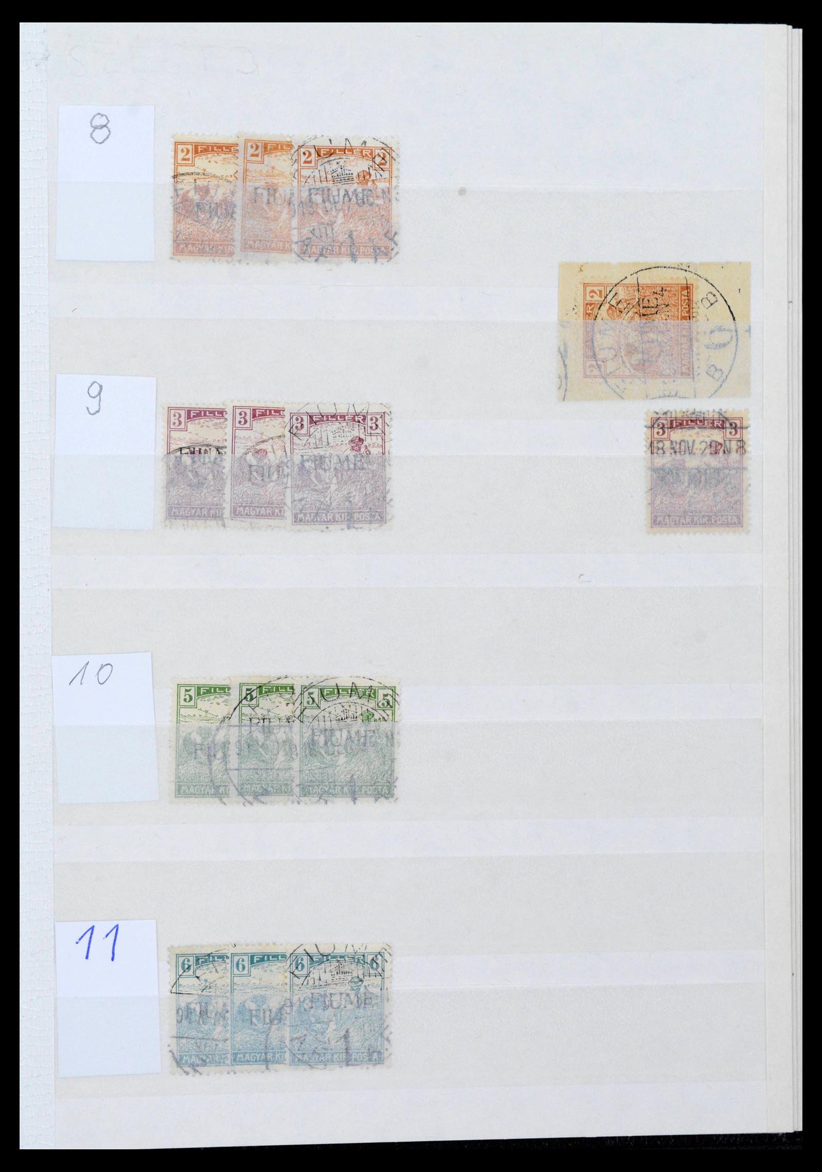 38506 0063 - Postzegelverzameling 38506 Fiume 1920-1924.