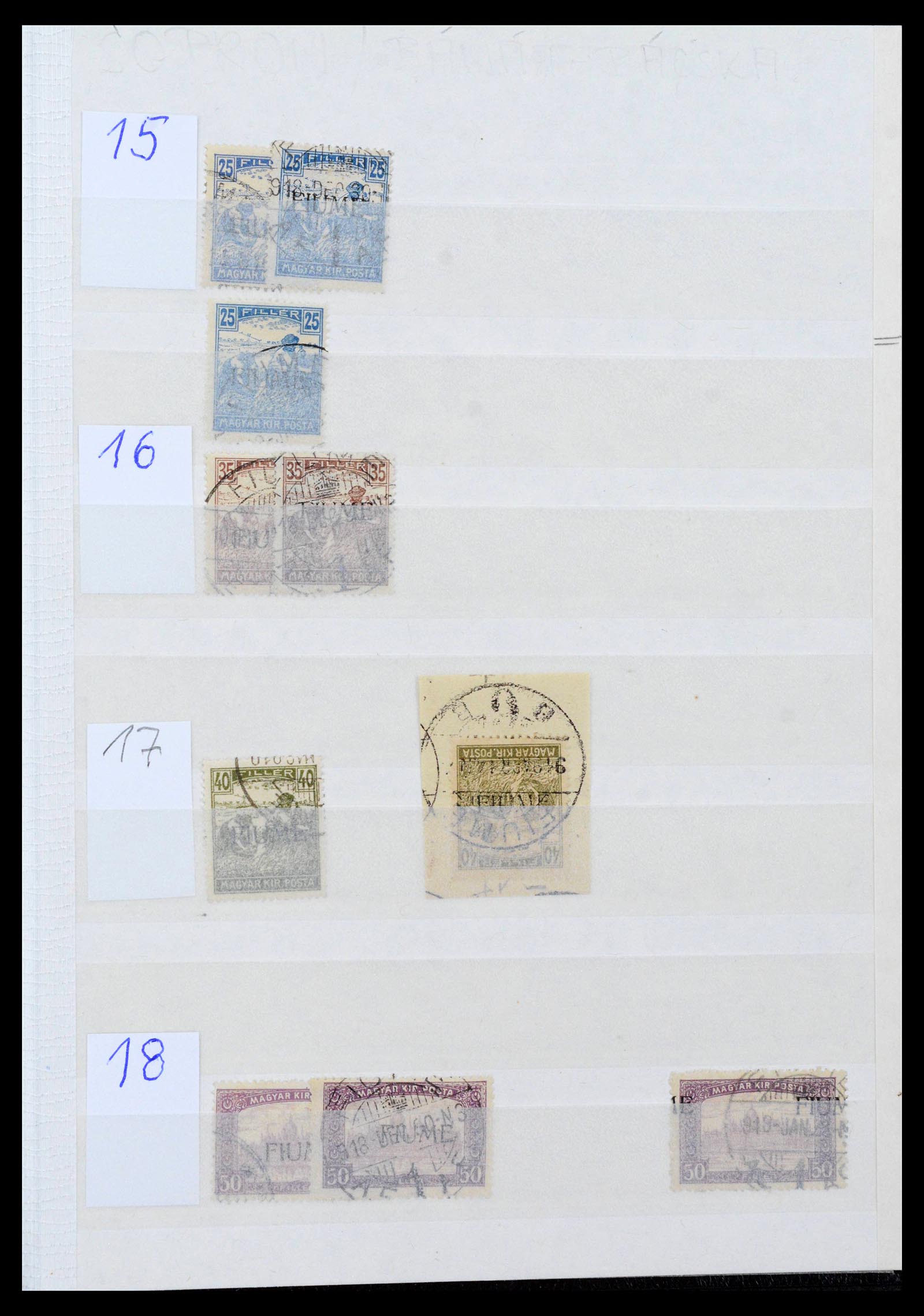 38506 0065 - Postzegelverzameling 38506 Fiume 1920-1924.