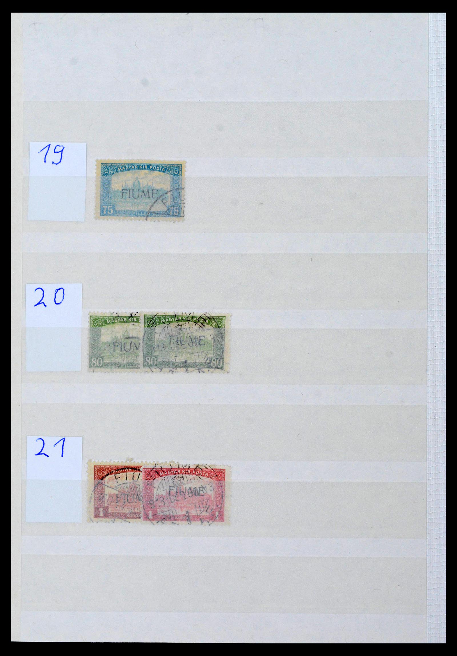 38506 0066 - Postzegelverzameling 38506 Fiume 1920-1924.