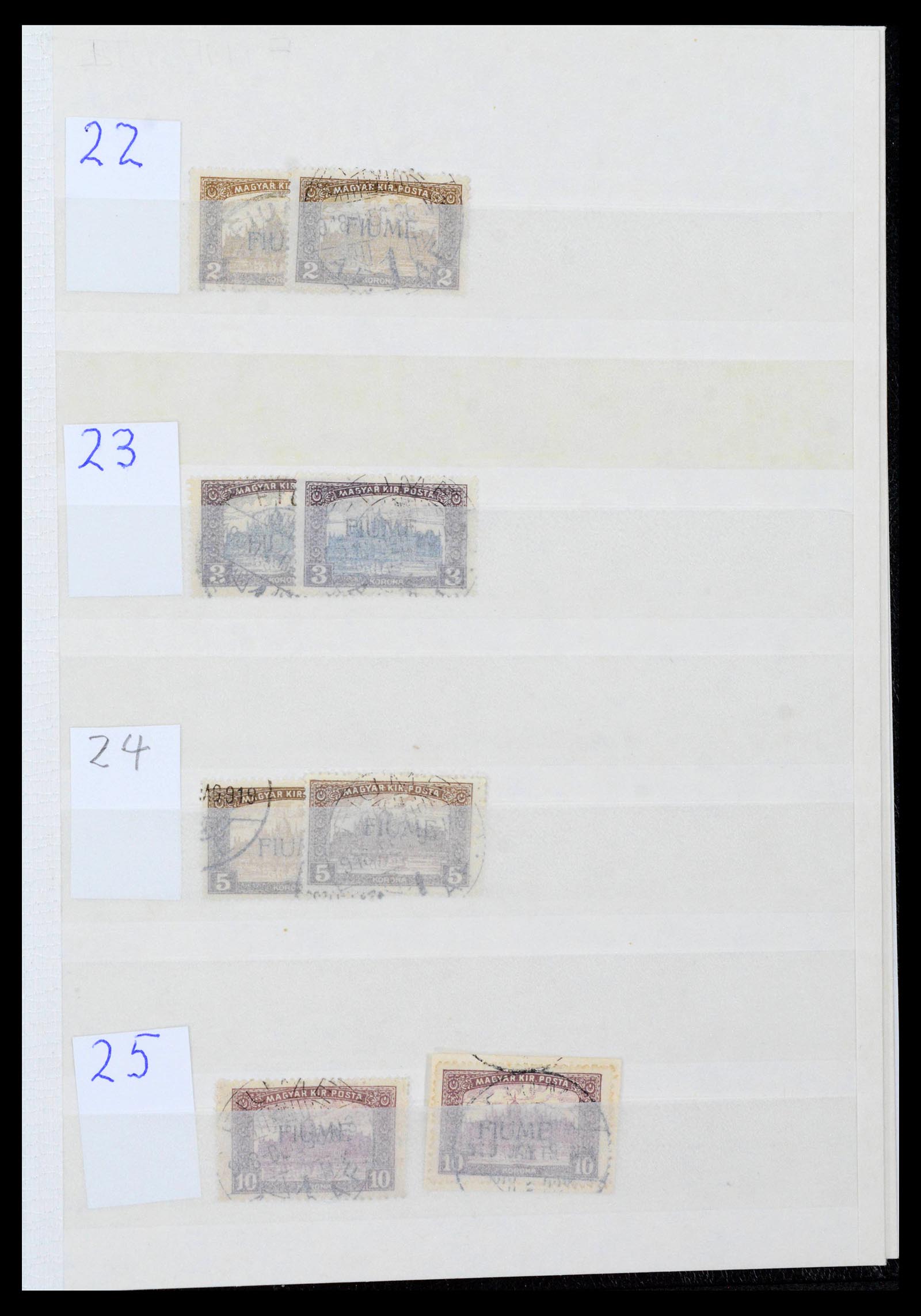 38506 0067 - Postzegelverzameling 38506 Fiume 1920-1924.