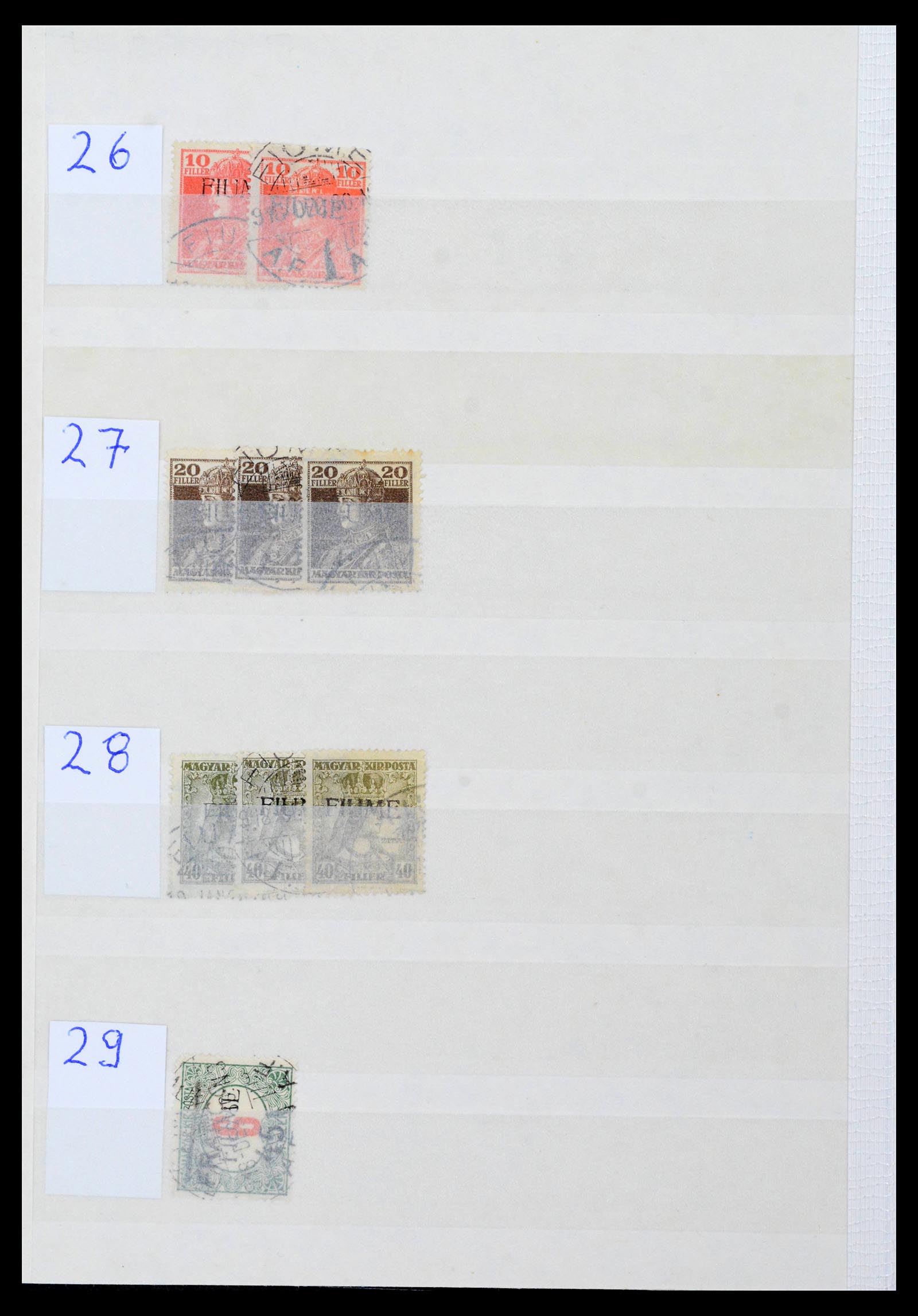 38506 0068 - Postzegelverzameling 38506 Fiume 1920-1924.