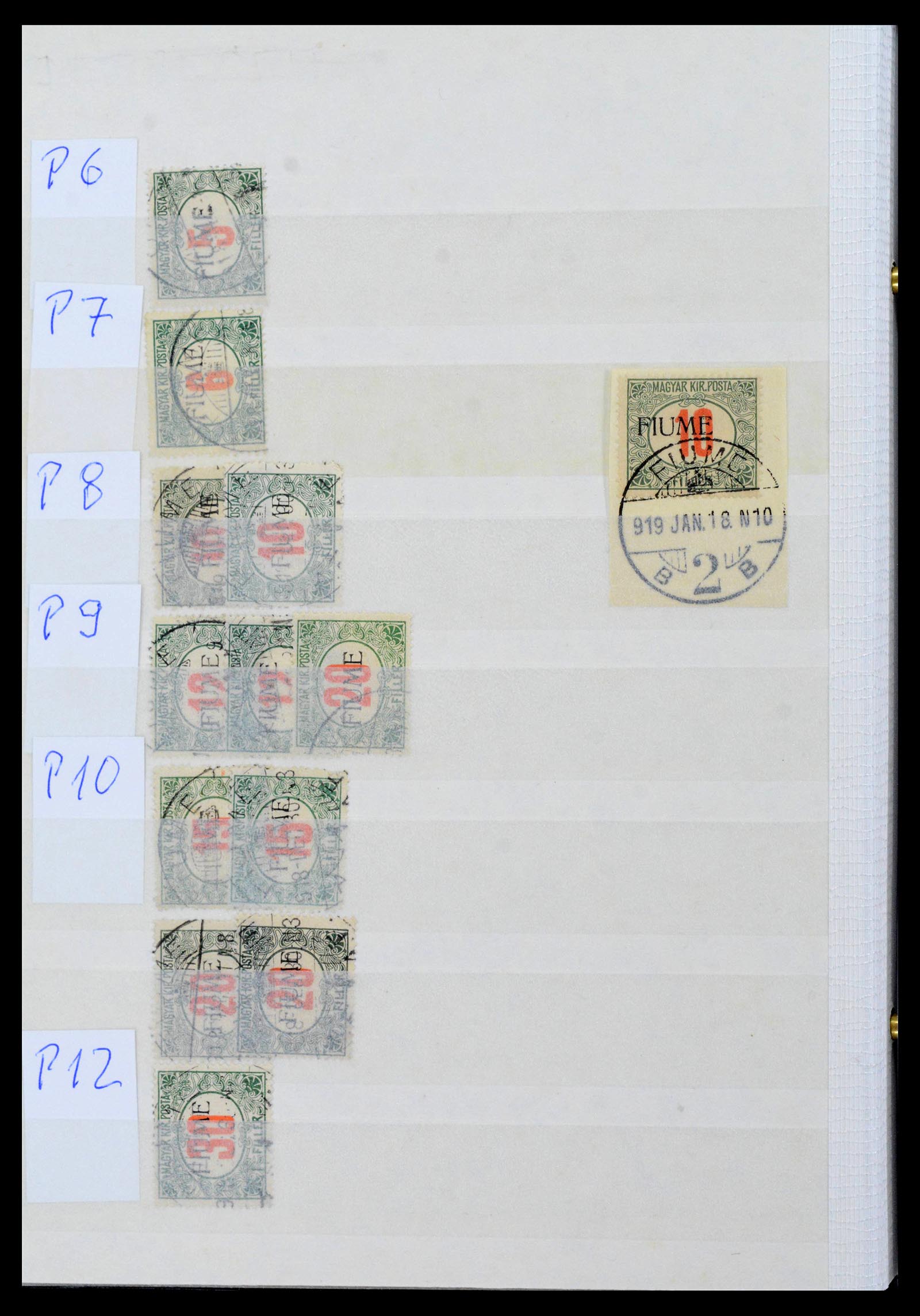 38506 0070 - Postzegelverzameling 38506 Fiume 1920-1924.