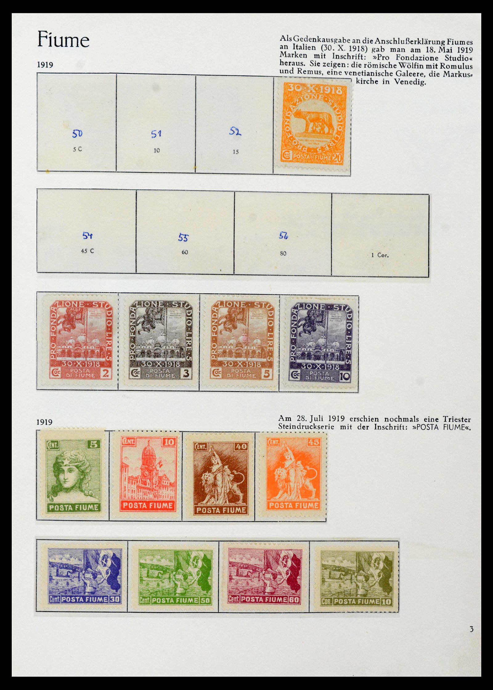38506 0073 - Postzegelverzameling 38506 Fiume 1920-1924.