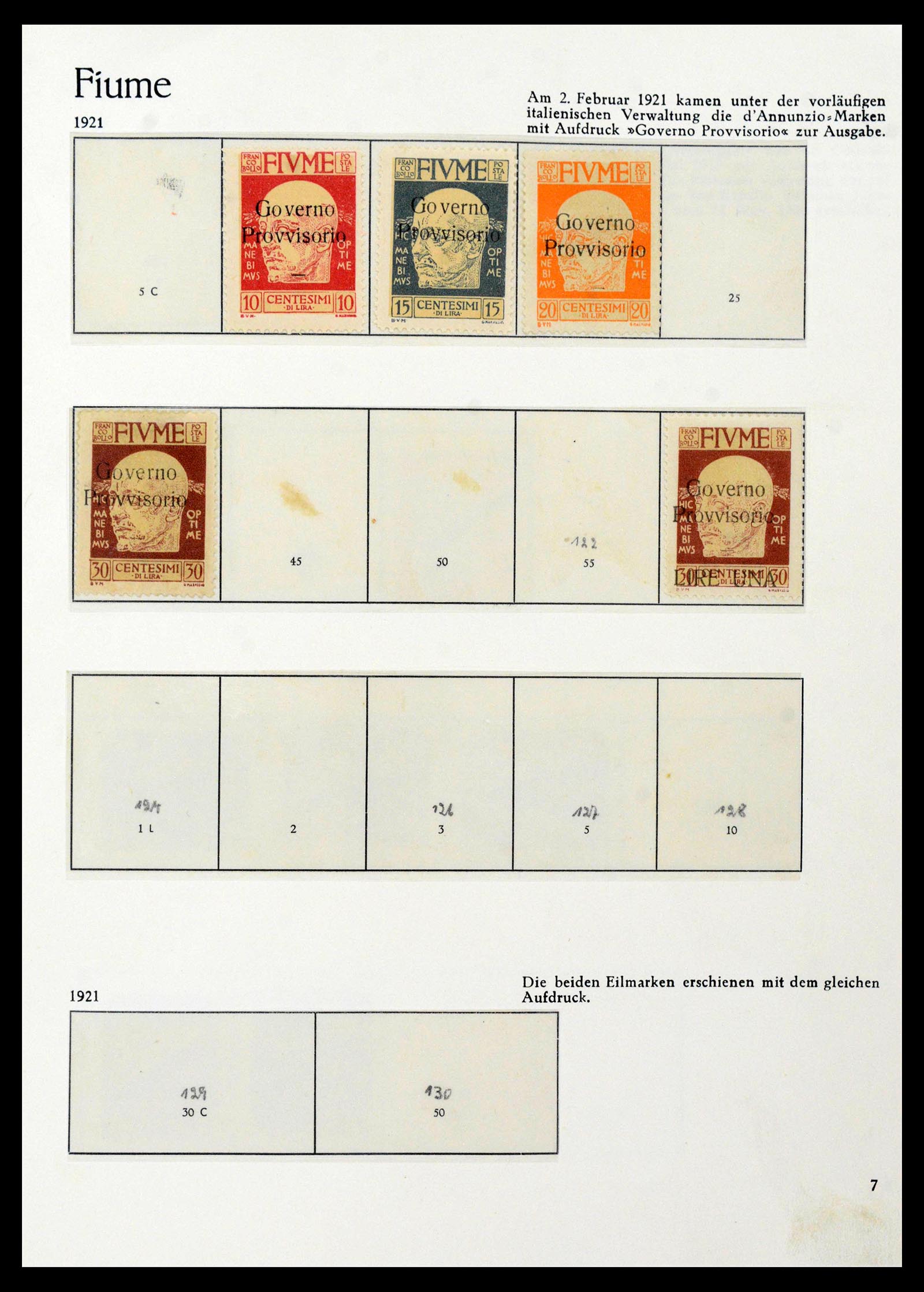 38506 0077 - Postzegelverzameling 38506 Fiume 1920-1924.