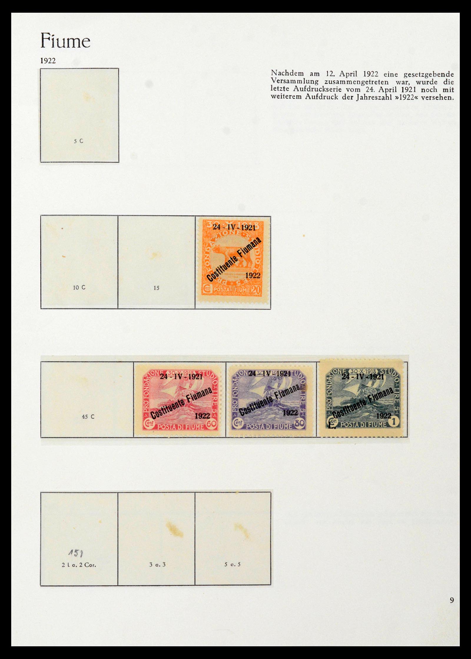 38506 0079 - Postzegelverzameling 38506 Fiume 1920-1924.