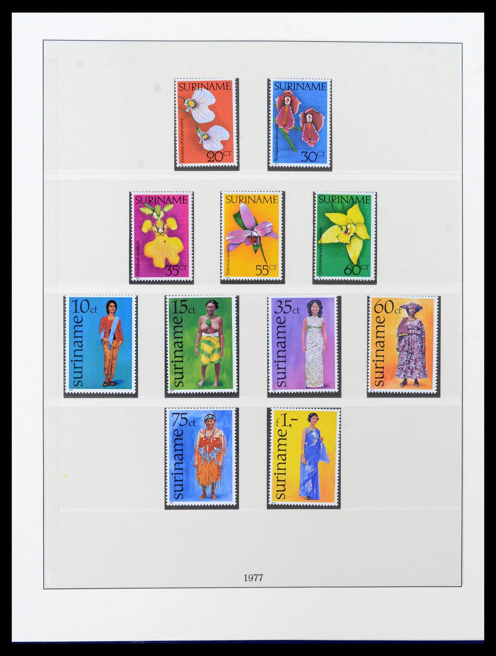 38513 0008 - Postzegelverzameling 38513 Suriname 1975-2001.
