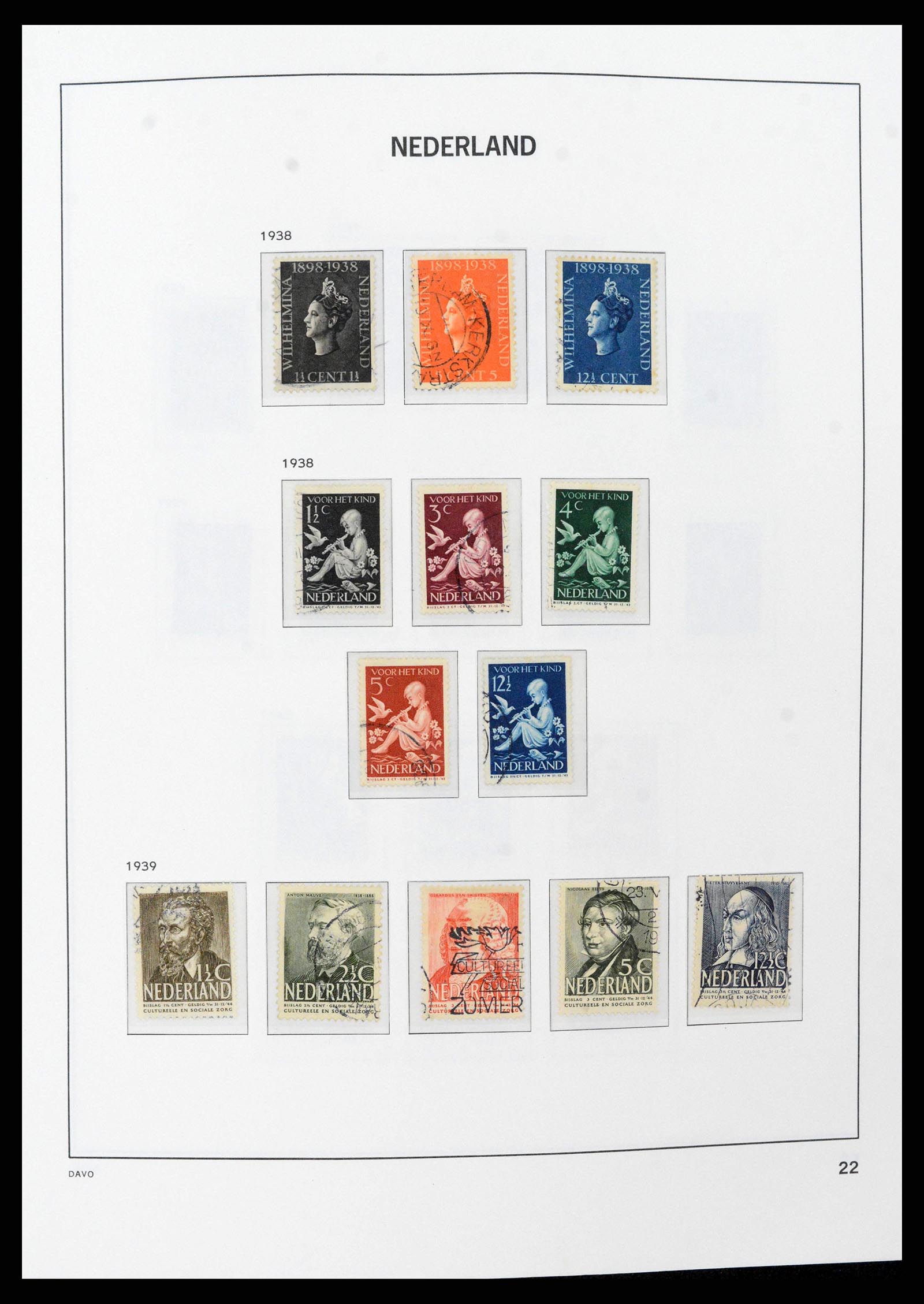 38516 0022 - Postzegelverzameling 38516 Nederland 1867-1999.