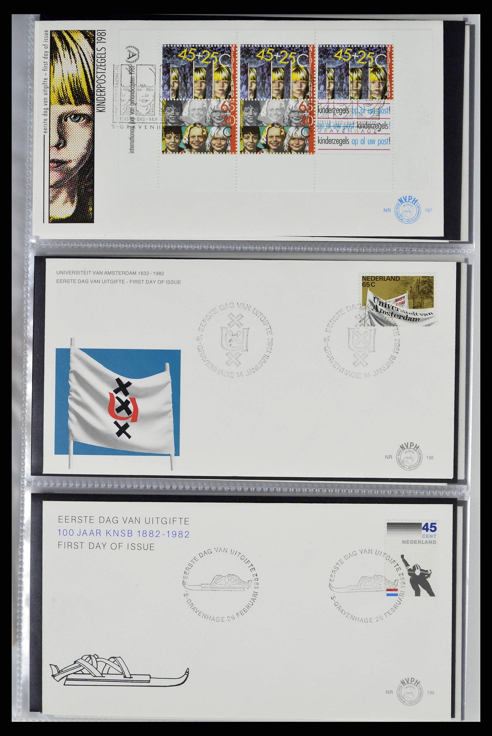 38517 0121 - Postzegelverzameling 38517 Nederland FDC's 1981-2011.