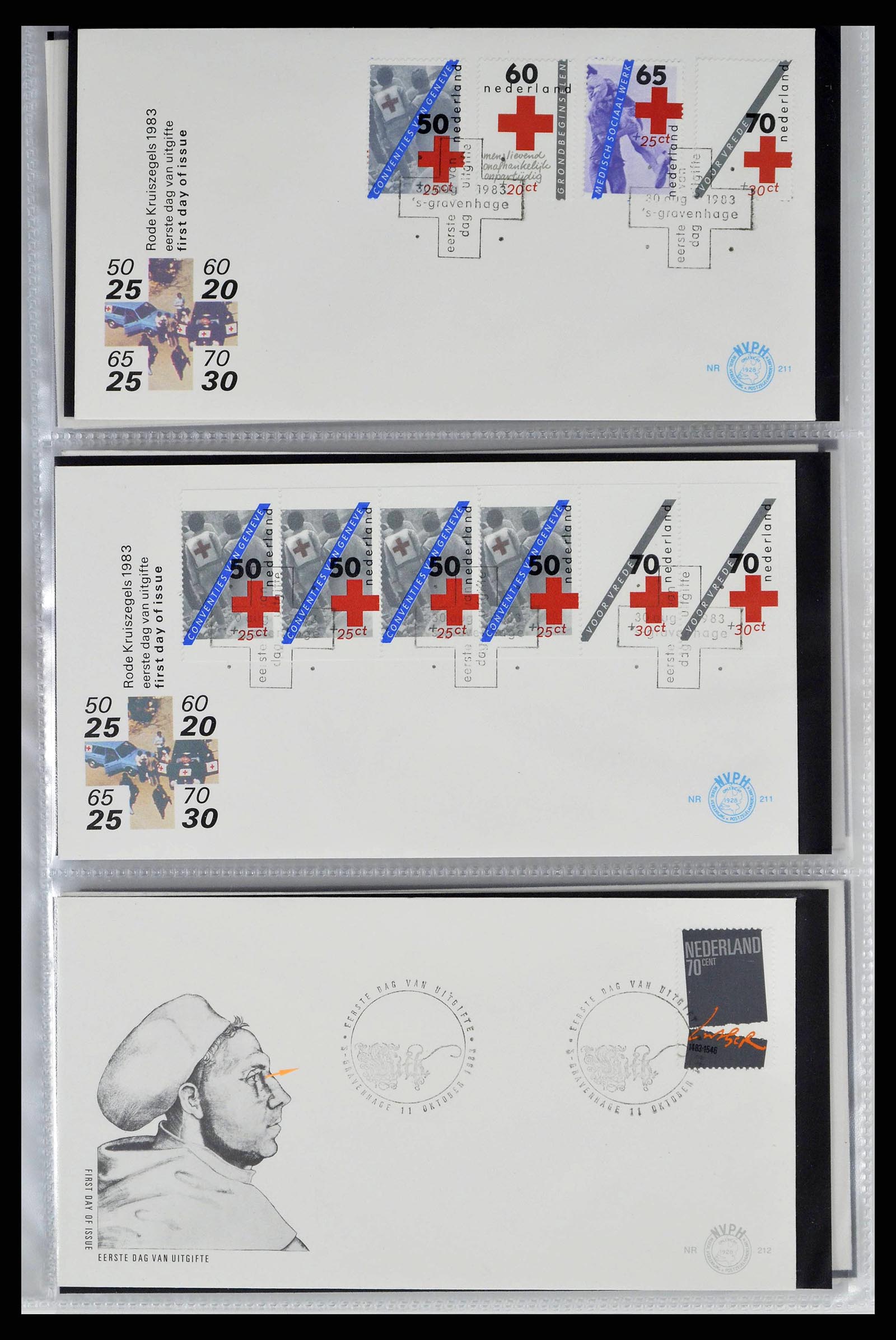38517 0126 - Postzegelverzameling 38517 Nederland FDC's 1981-2011.