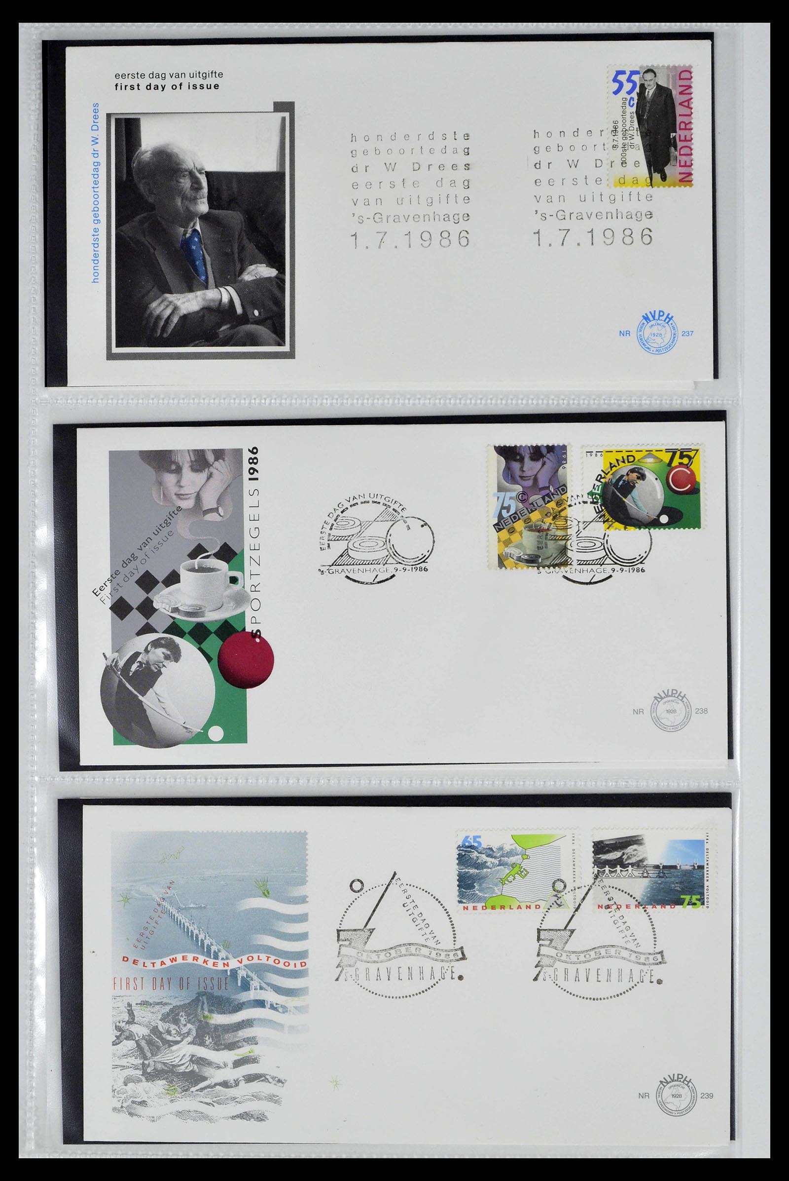 38517 0137 - Postzegelverzameling 38517 Nederland FDC's 1981-2011.