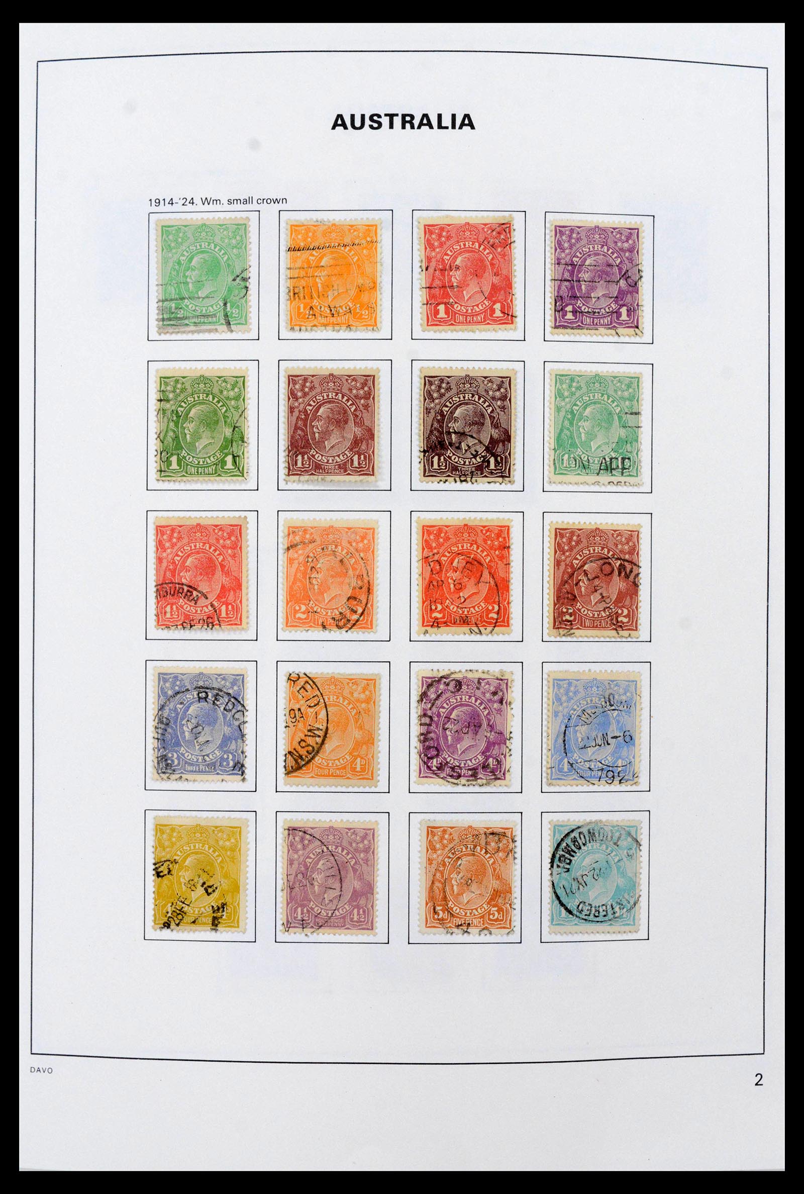 38518 0004 - Stamp collection 38518 Australia 1913-2007.