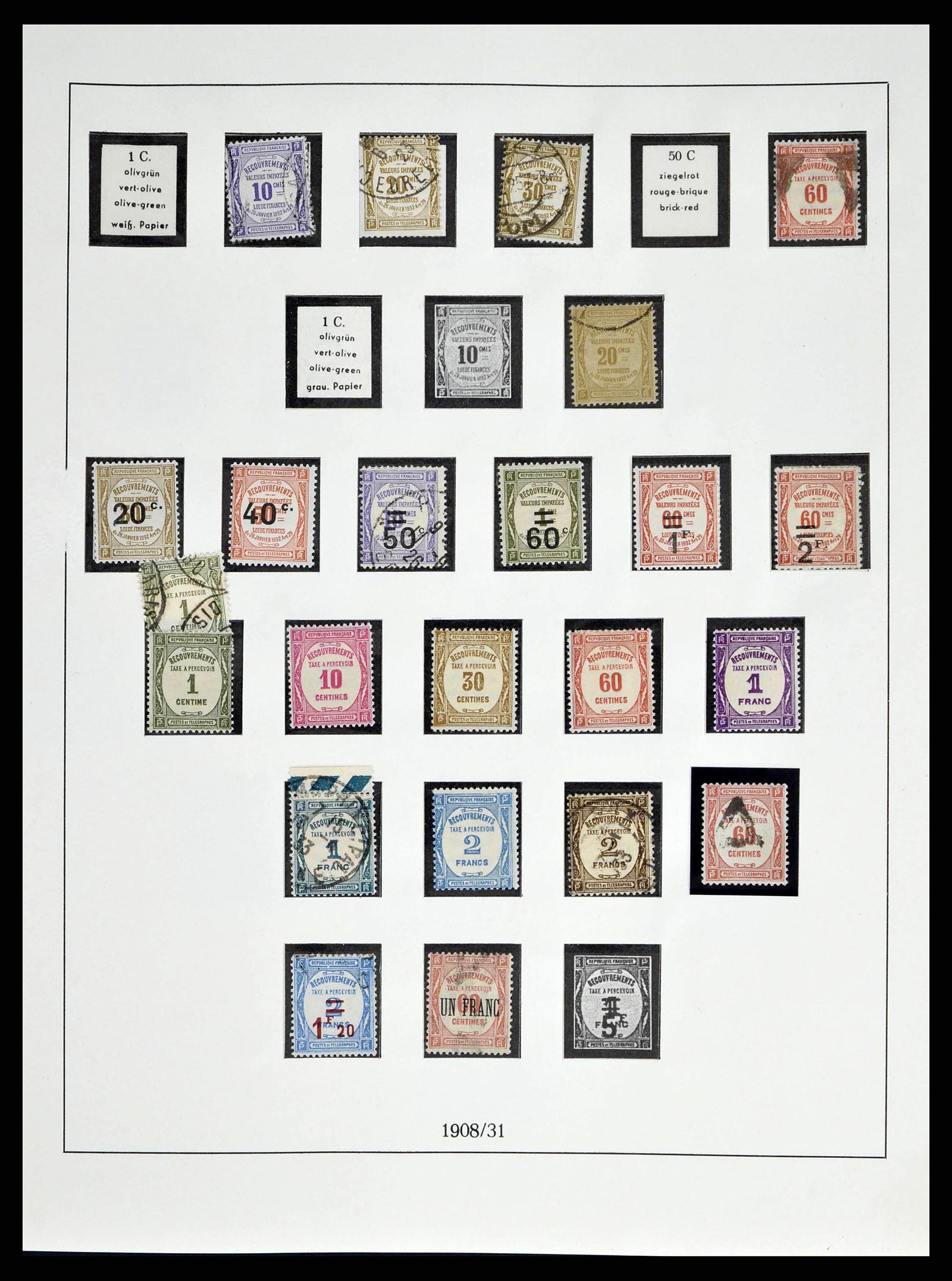 38520 0172 - Postzegelverzameling 38520 Frankrijk 1849-1973.