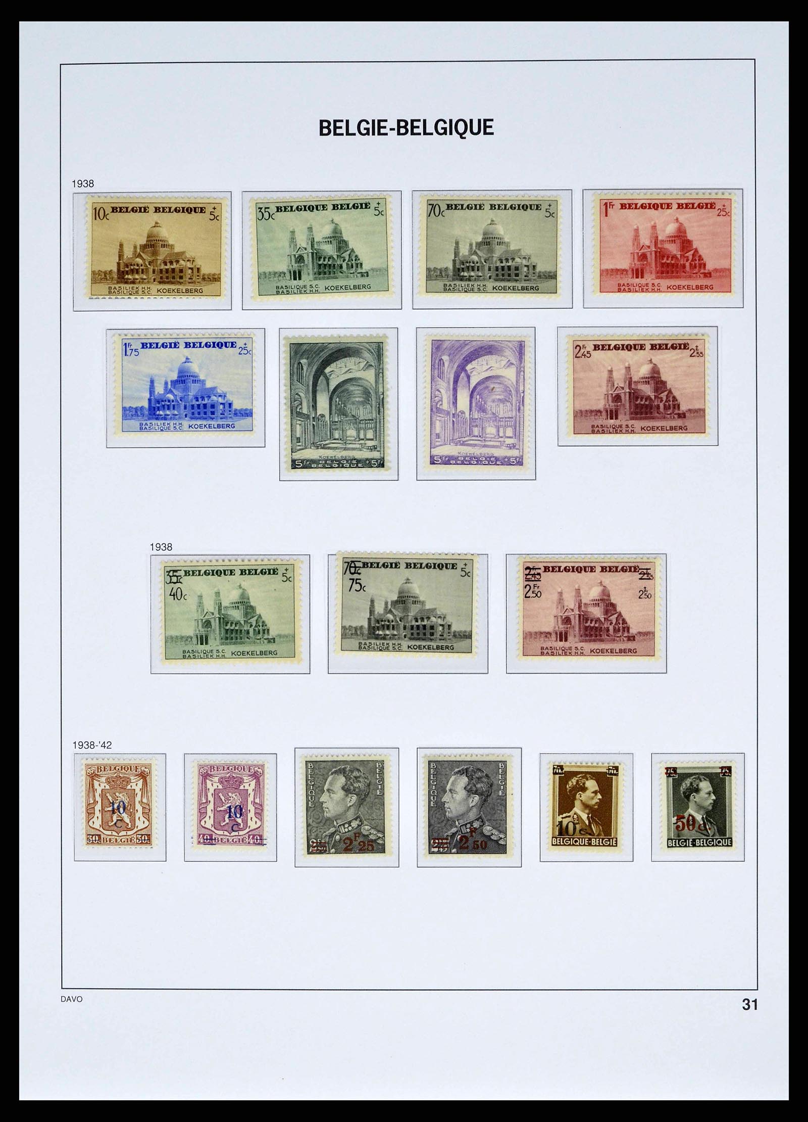 38525 0028 - Postzegelverzameling 38525 België 1911-1961.