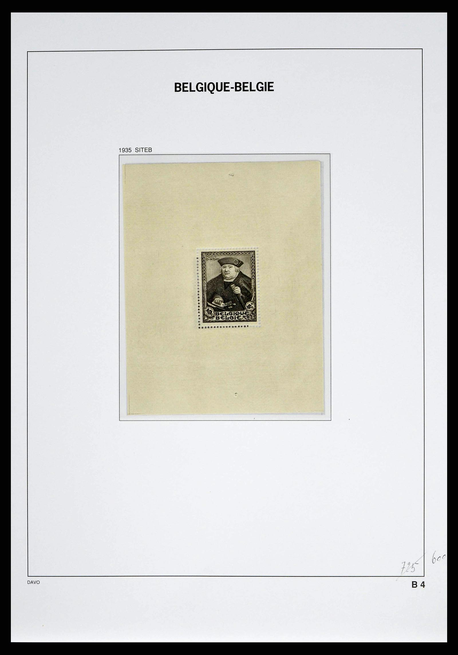 38525 0087 - Postzegelverzameling 38525 België 1911-1961.
