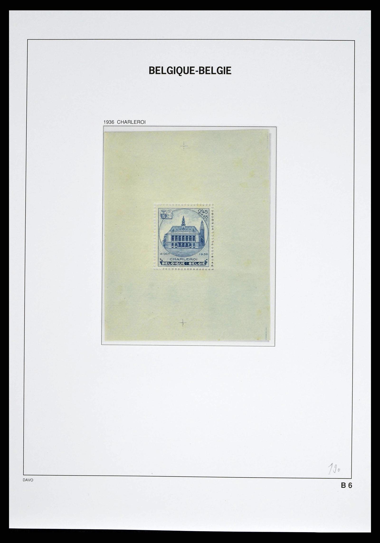 38525 0089 - Postzegelverzameling 38525 België 1911-1961.