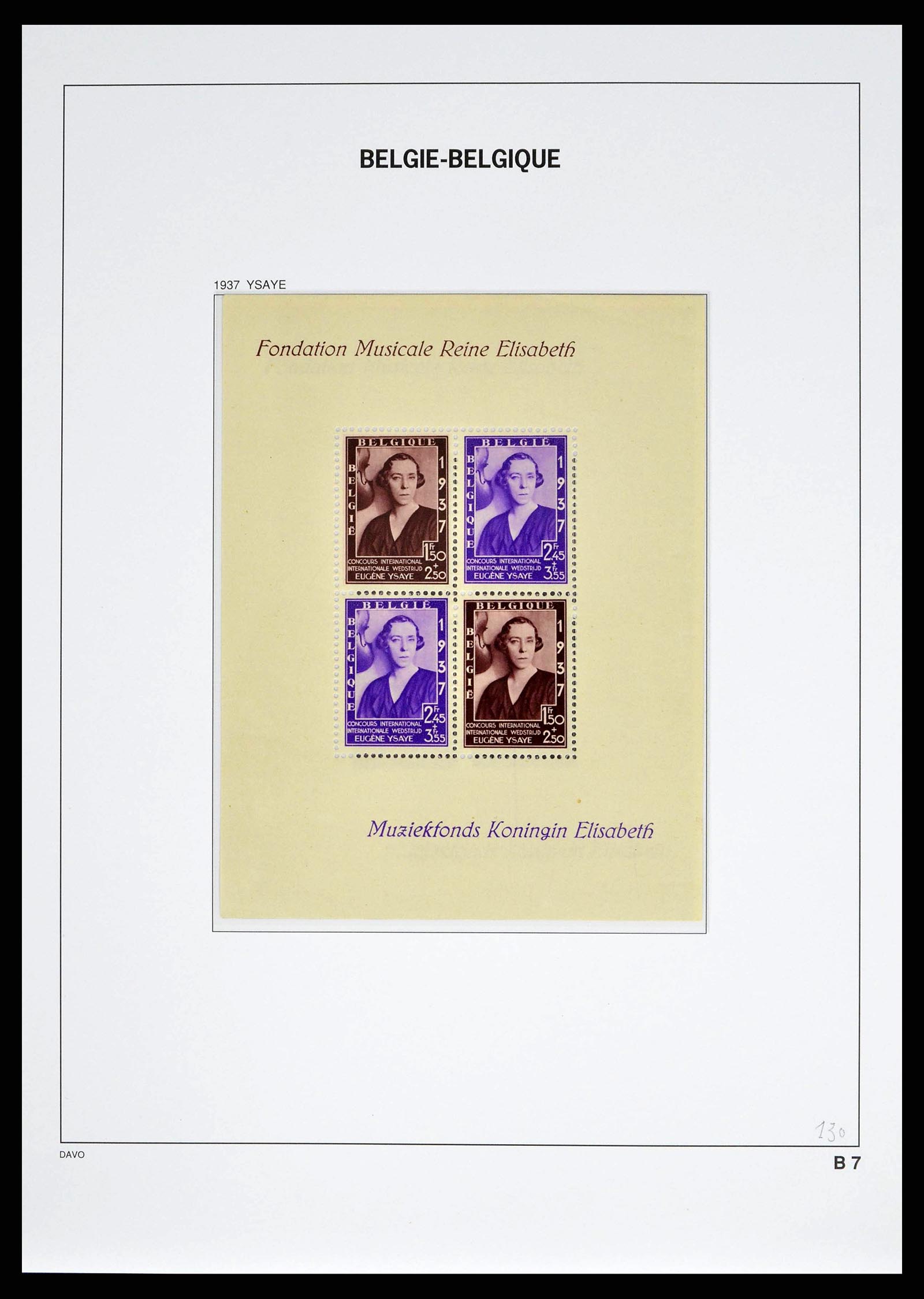 38525 0090 - Postzegelverzameling 38525 België 1911-1961.
