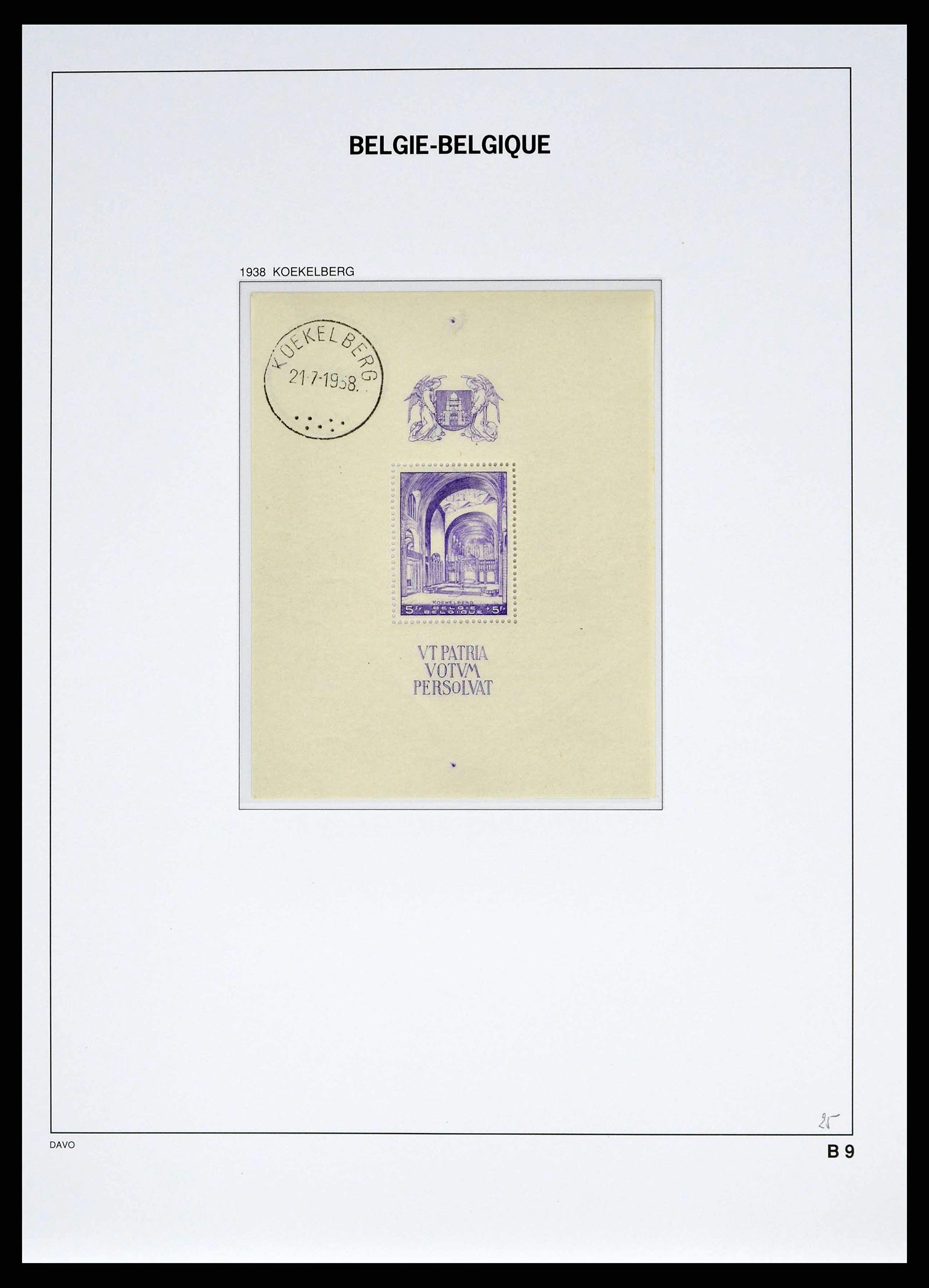 38525 0092 - Postzegelverzameling 38525 België 1911-1961.