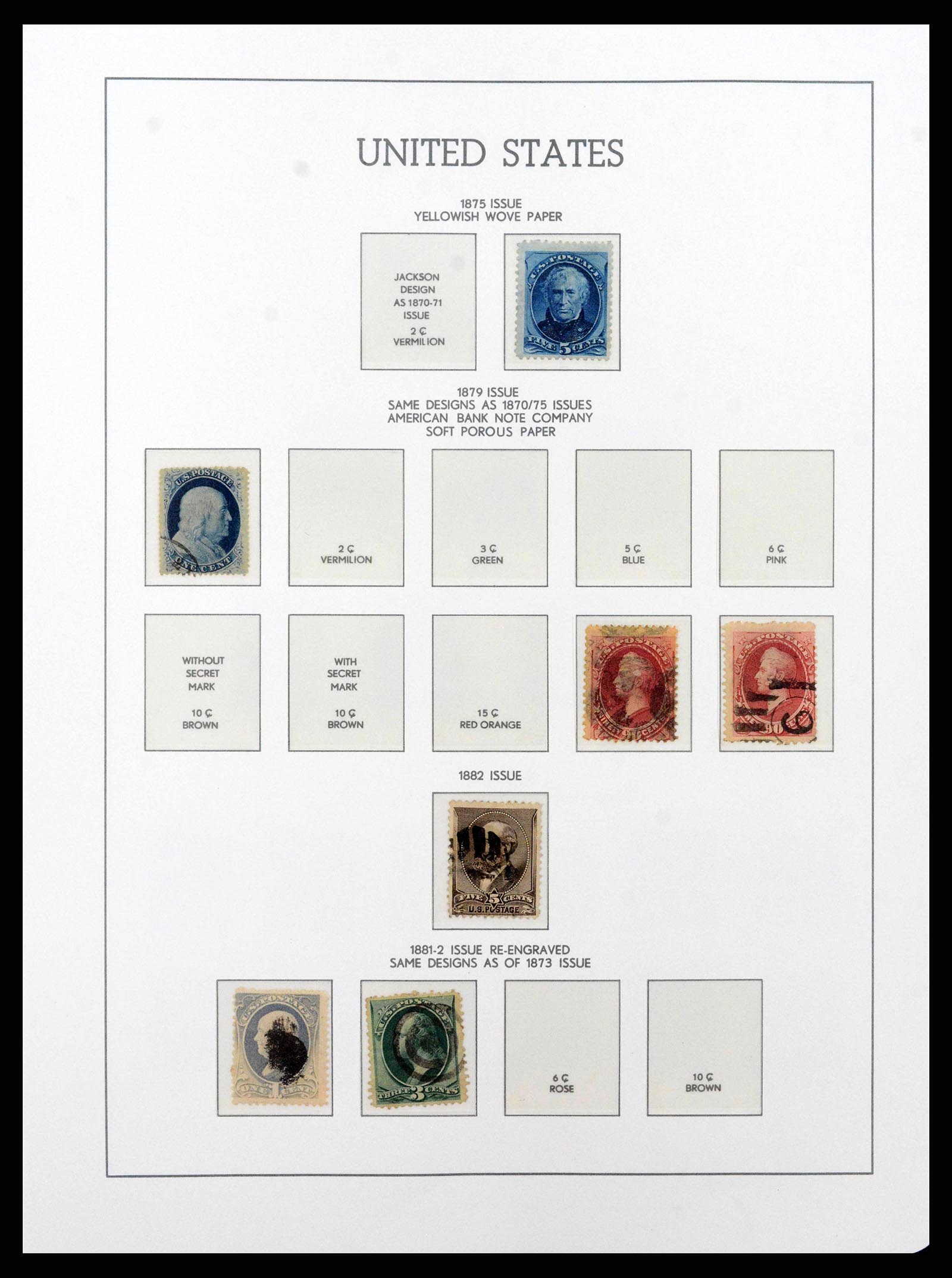 38540 0006 - Postzegelverzameling 38540 USA 1847-1964.