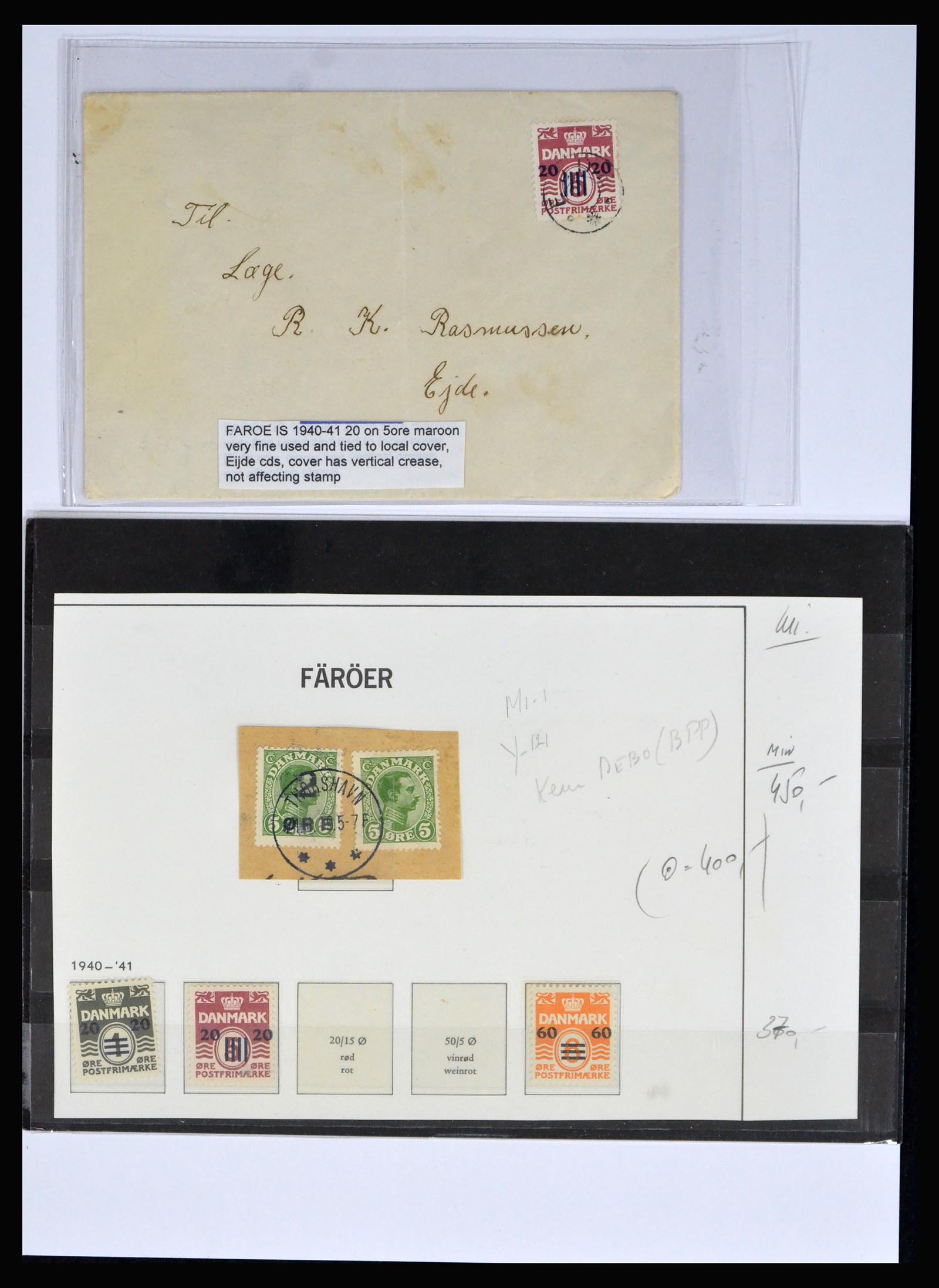 38547 0001 - Stamp collection 38547 Greenland and Faroe Islands 1919-1990.