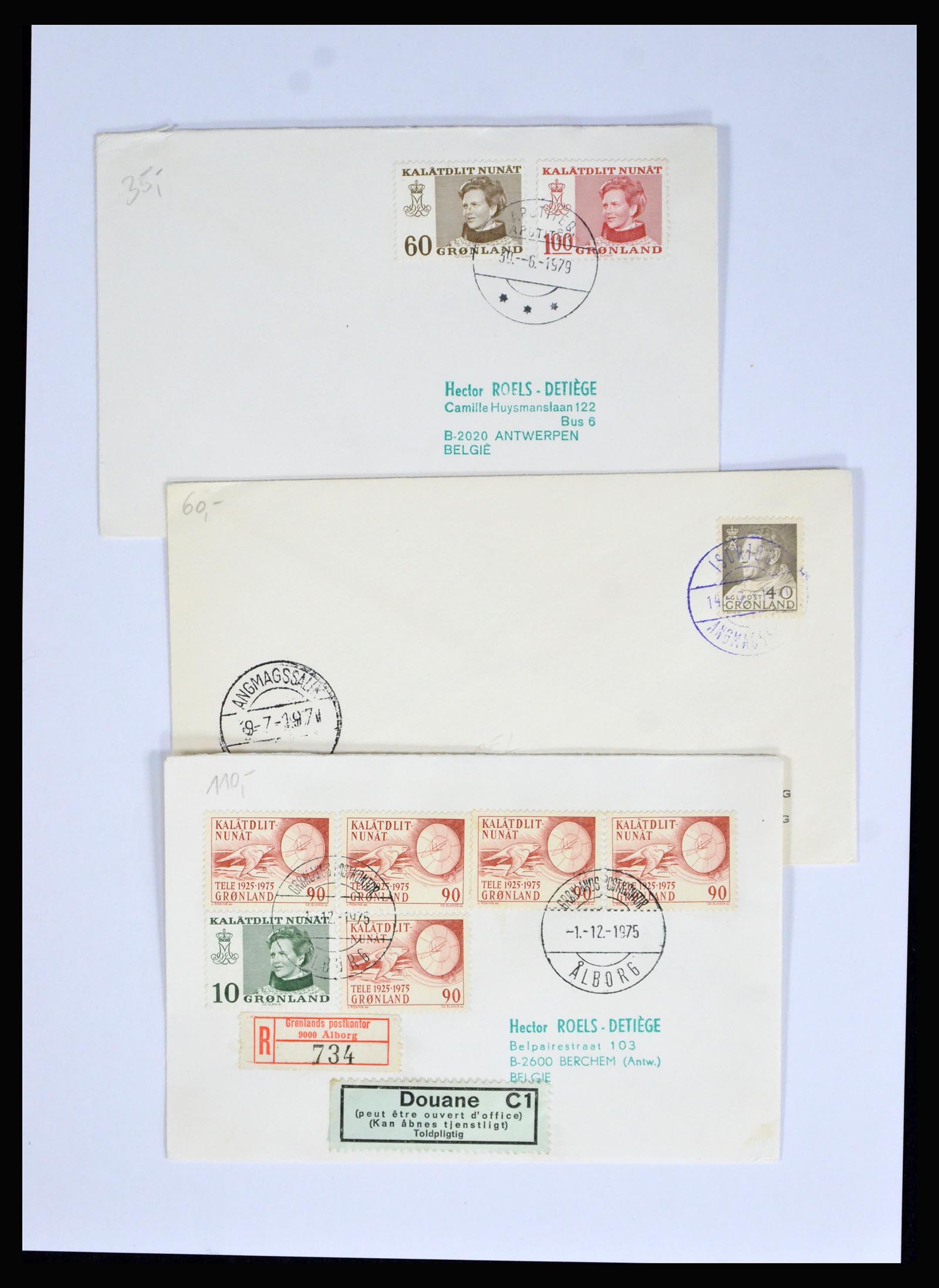 38547 0006 - Stamp collection 38547 Greenland and Faroe Islands 1919-1990.