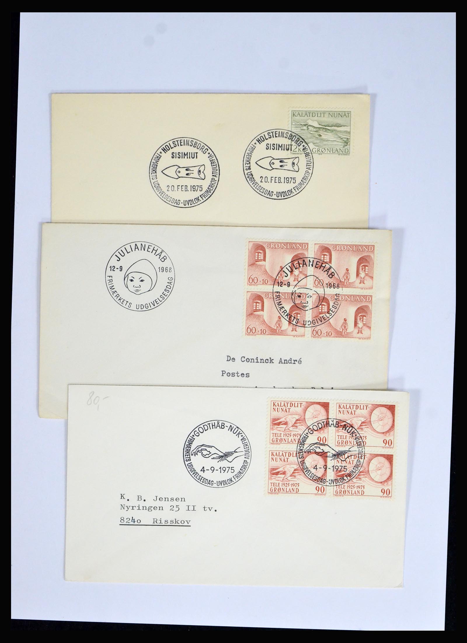 38547 0007 - Stamp collection 38547 Greenland and Faroe Islands 1919-1990.