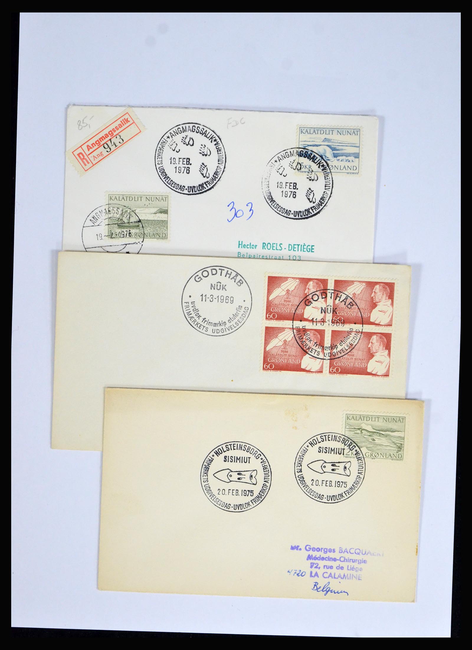 38547 0008 - Stamp collection 38547 Greenland and Faroe Islands 1919-1990.