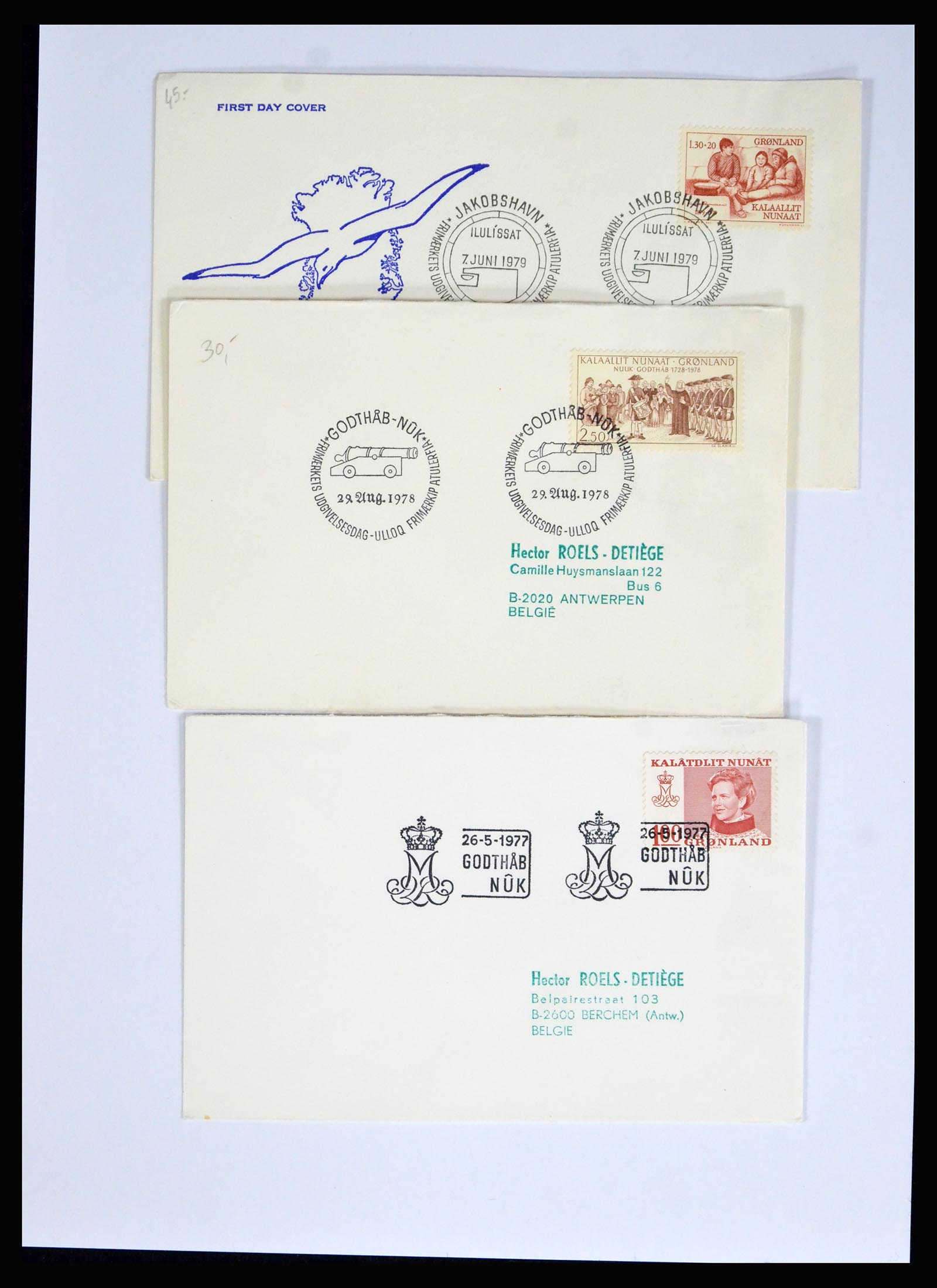 38547 0010 - Stamp collection 38547 Greenland and Faroe Islands 1919-1990.