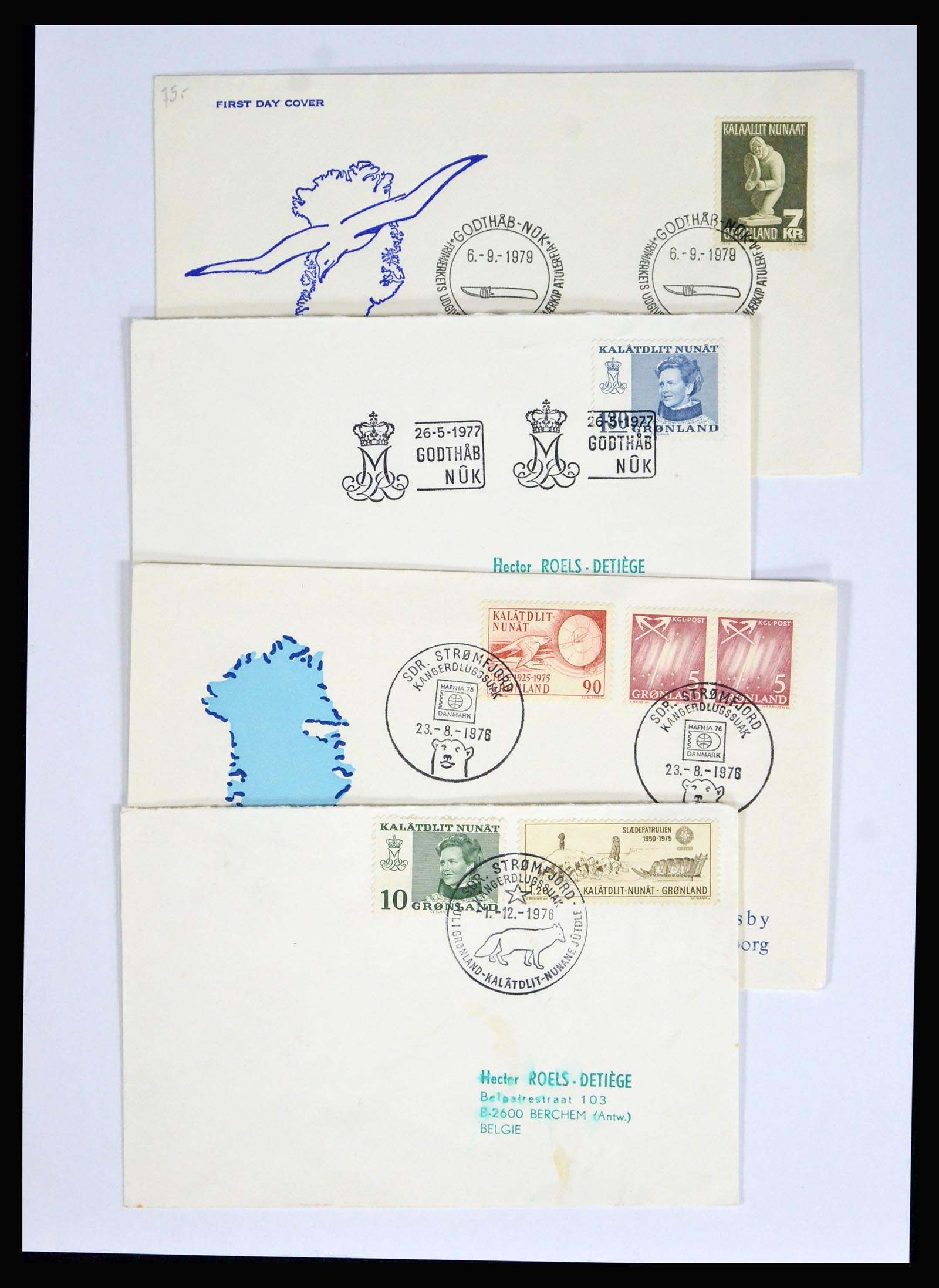 38547 0011 - Stamp collection 38547 Greenland and Faroe Islands 1919-1990.