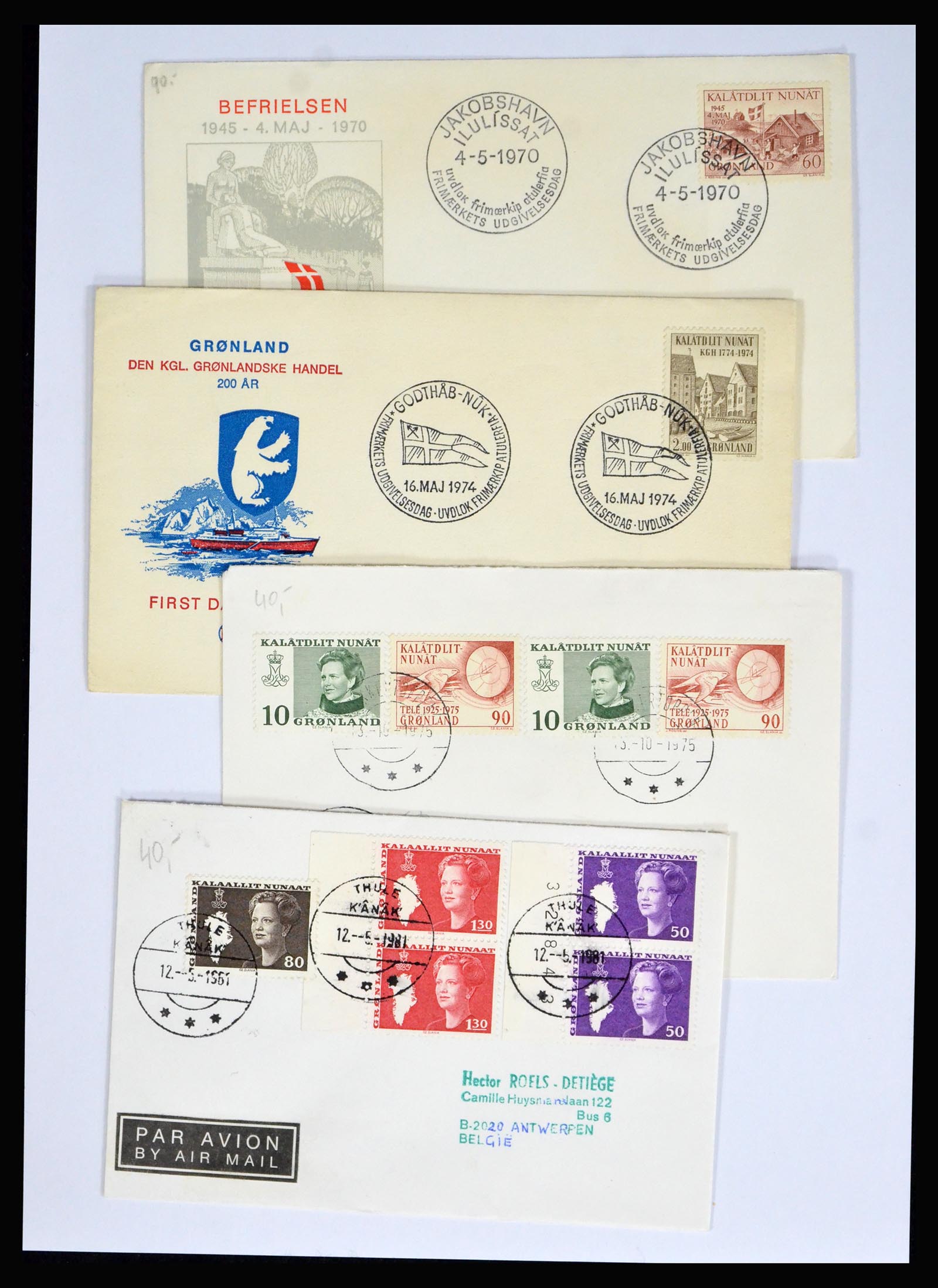 38547 0012 - Stamp collection 38547 Greenland and Faroe Islands 1919-1990.