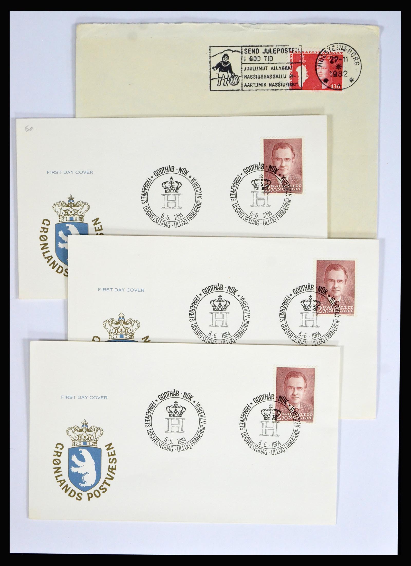 38547 0019 - Stamp collection 38547 Greenland and Faroe Islands 1919-1990.