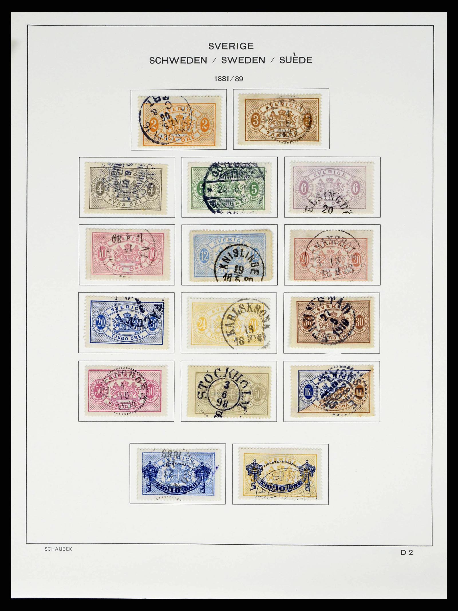 38548 0325 - Postzegelverzameling 38548 Zweden 1855-2014.