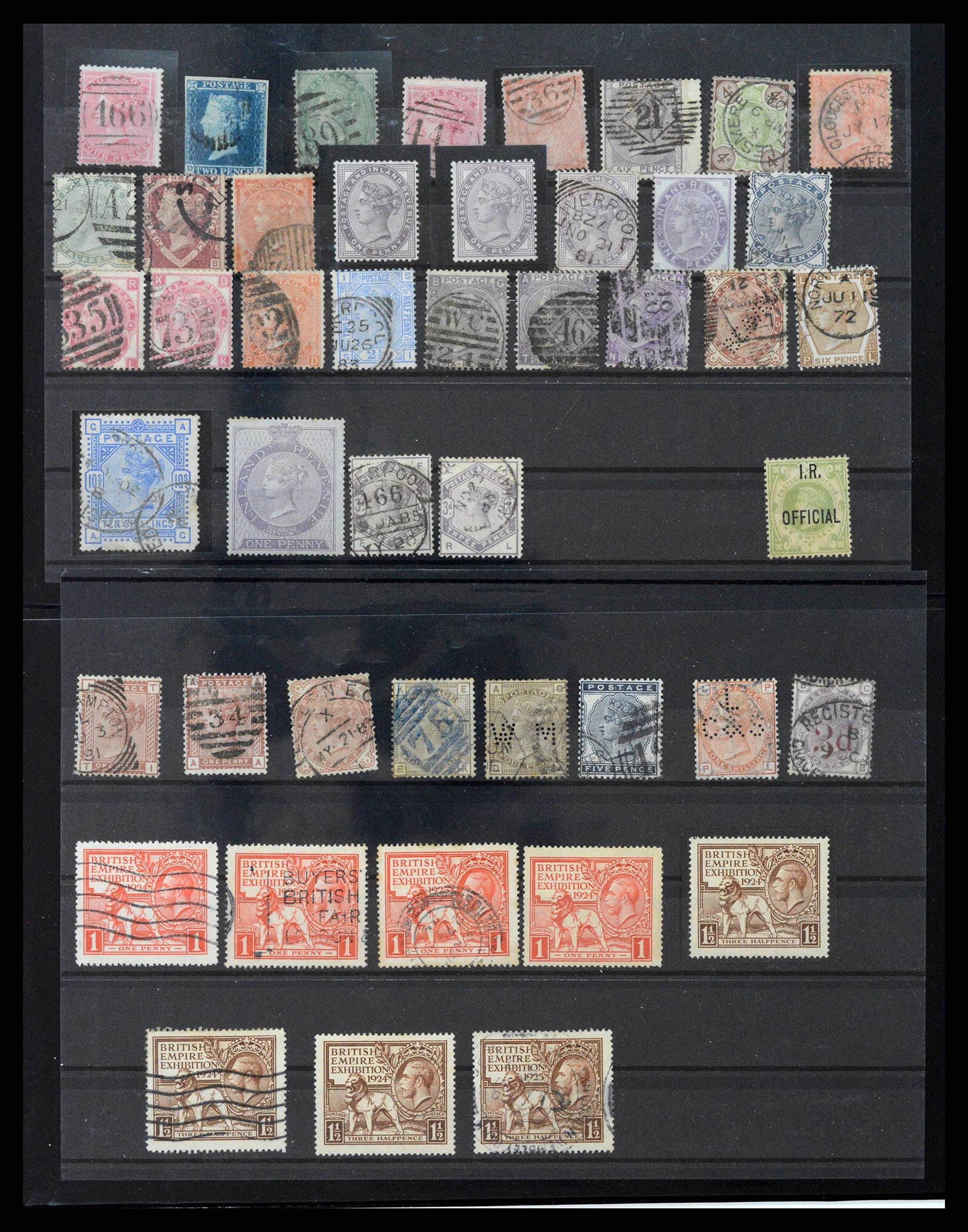 38599 0001 - Stamp collection 38599 Great Britain 1858-1995.