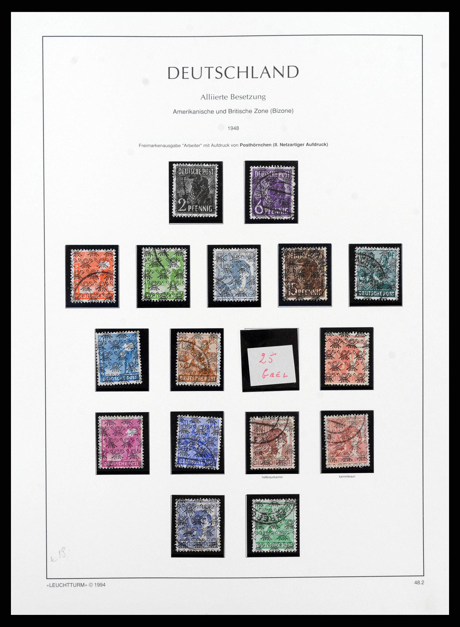 38644 0049 - Postzegelverzameling 38644 Duitse Zones 1945-1948.