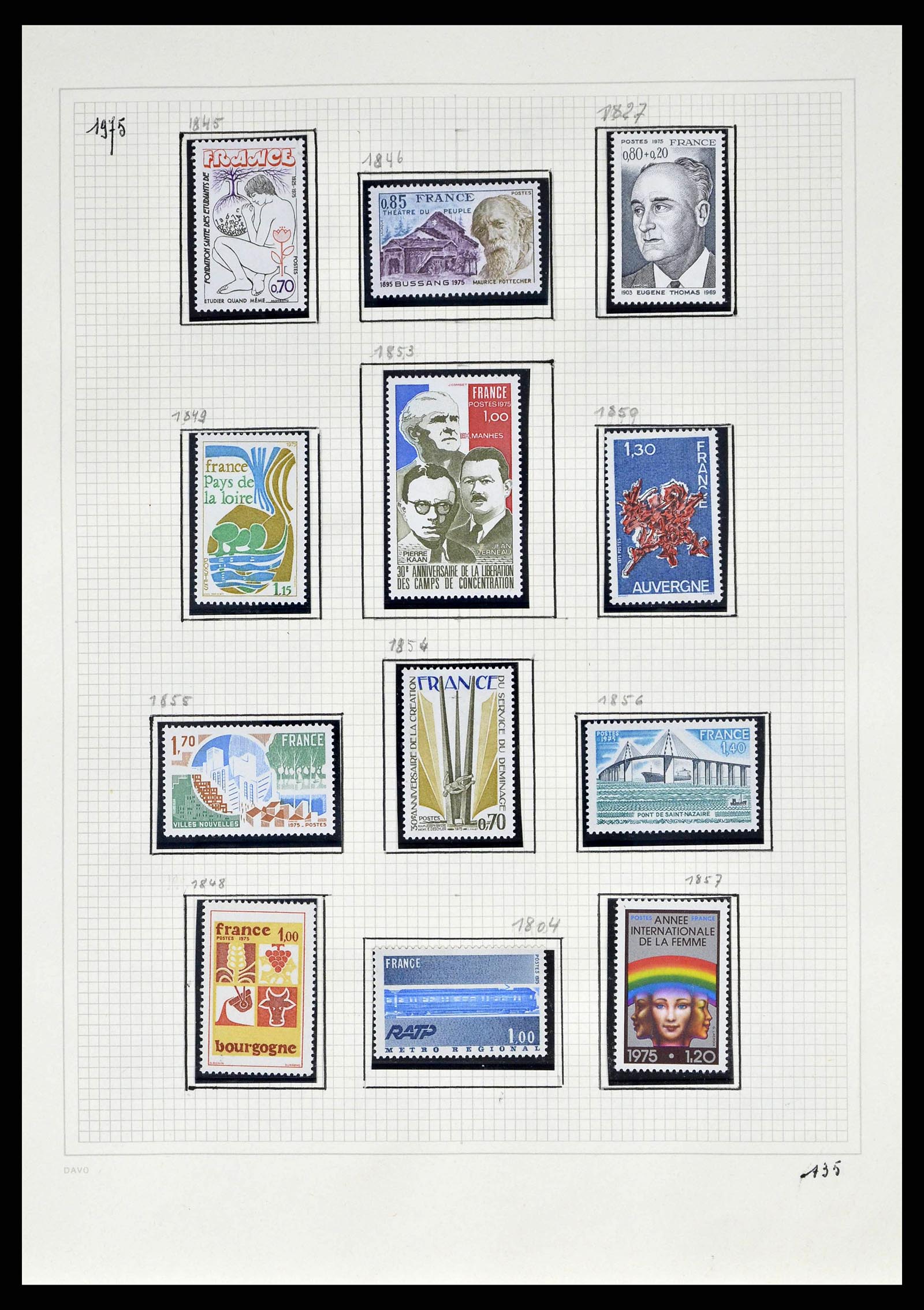38645 0141 - Postzegelverzameling 38645 Frankrijk 1849-1983.