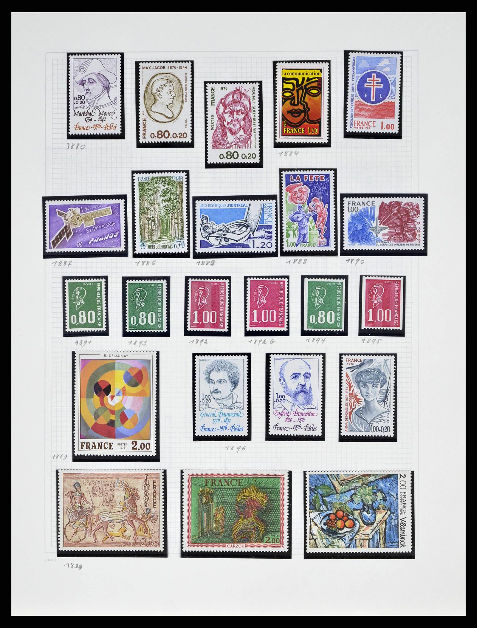38645 0144 - Postzegelverzameling 38645 Frankrijk 1849-1983.