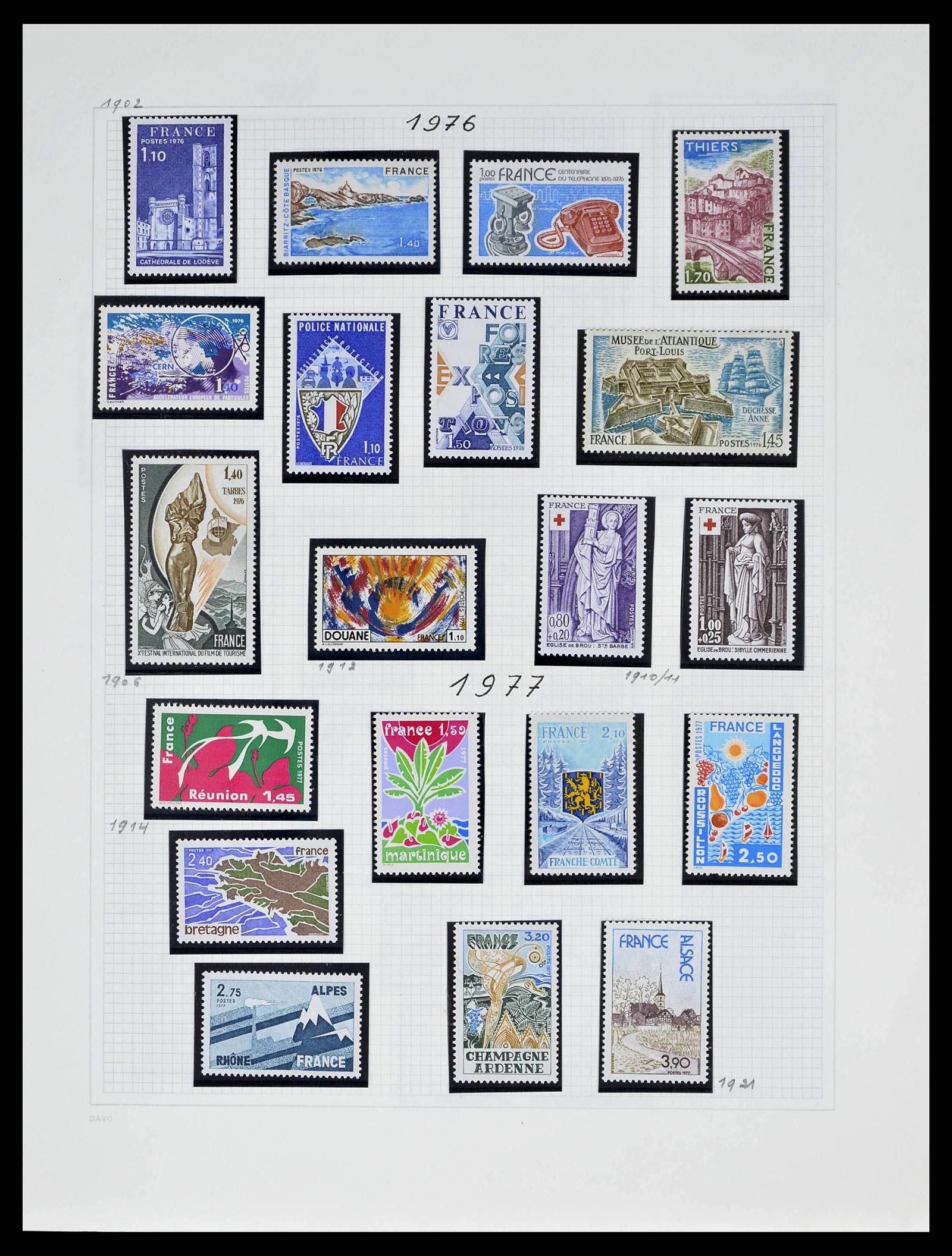 38645 0145 - Postzegelverzameling 38645 Frankrijk 1849-1983.