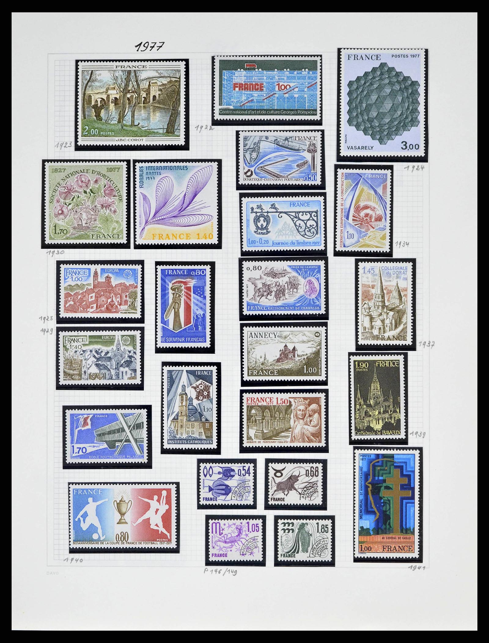 38645 0146 - Postzegelverzameling 38645 Frankrijk 1849-1983.