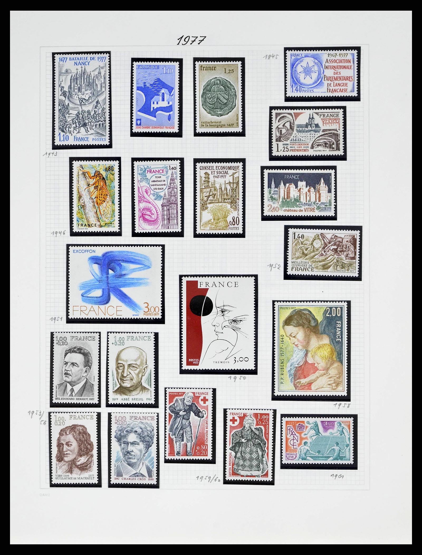 38645 0147 - Postzegelverzameling 38645 Frankrijk 1849-1983.