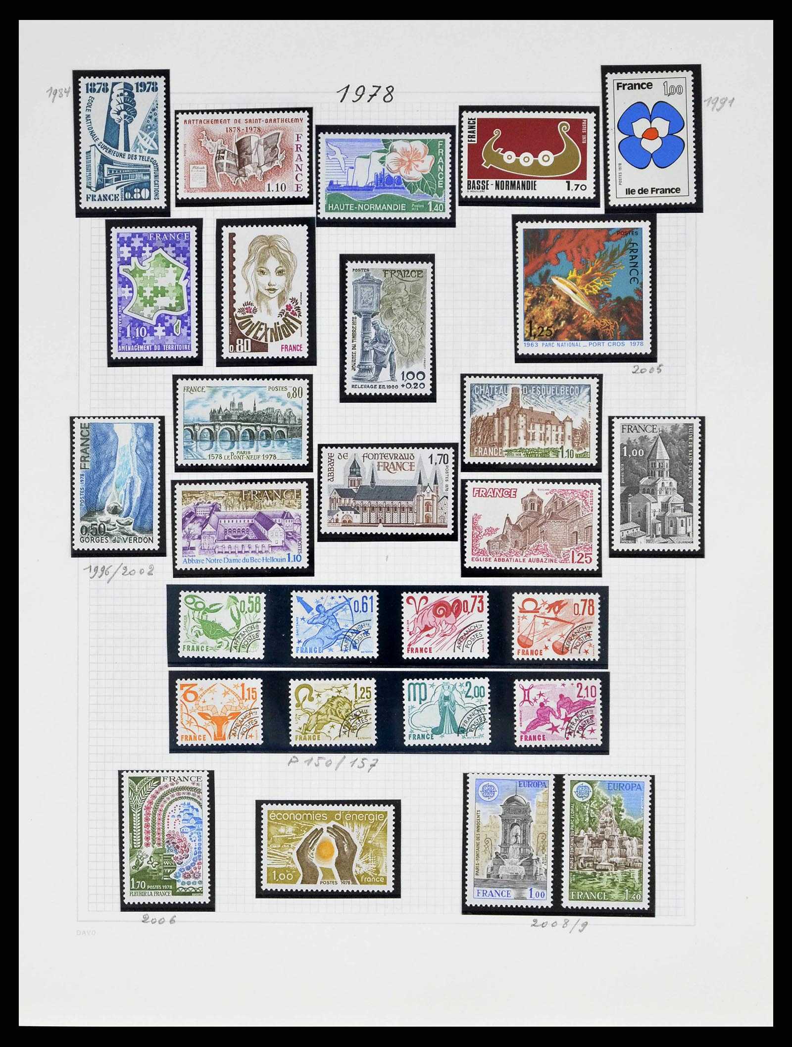 38645 0150 - Postzegelverzameling 38645 Frankrijk 1849-1983.