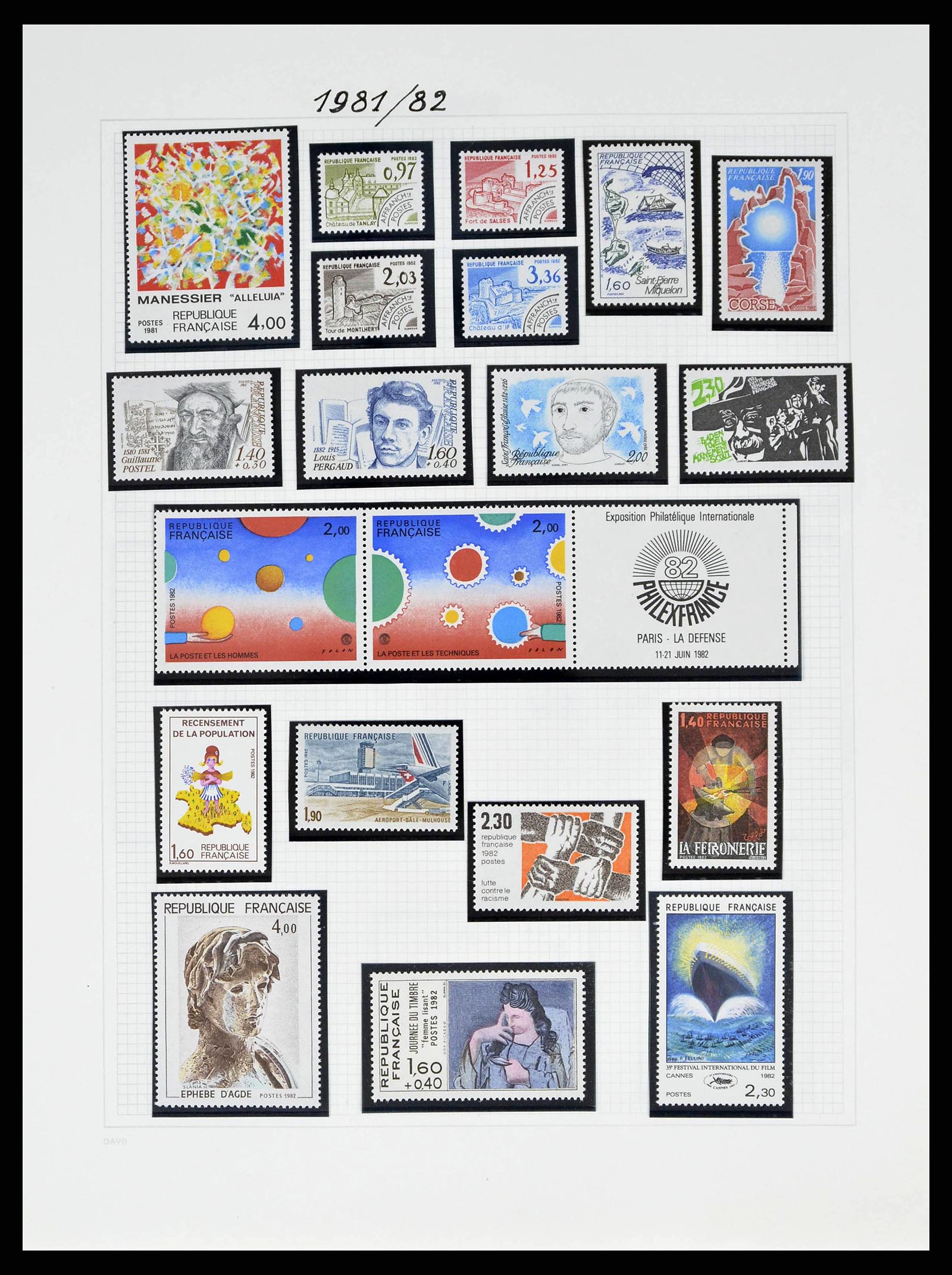38645 0160 - Postzegelverzameling 38645 Frankrijk 1849-1983.