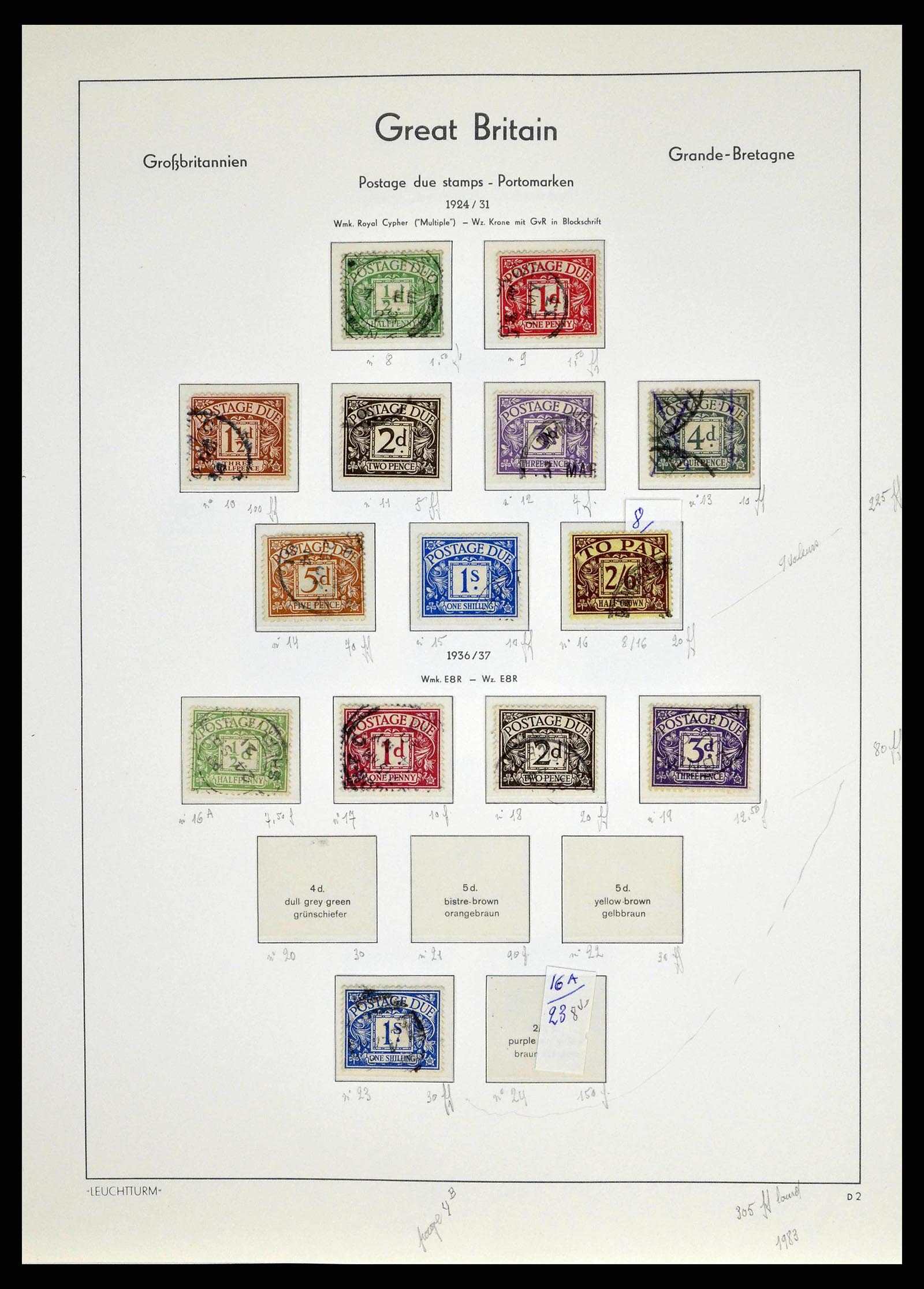 38649 0145 - Postzegelverzameling 38649 Engeland 1840-1971.